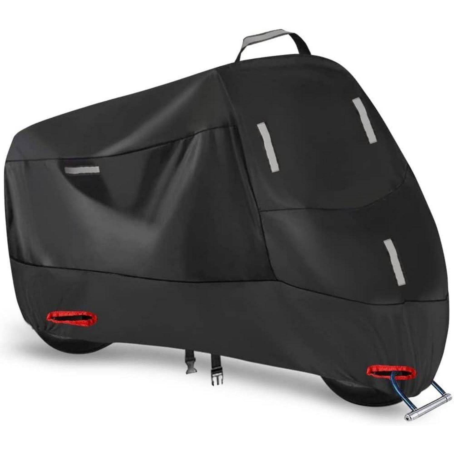 Motorradabdeckung 300D Wasserdicht XL 230x95x125cm Silber Schwarz
