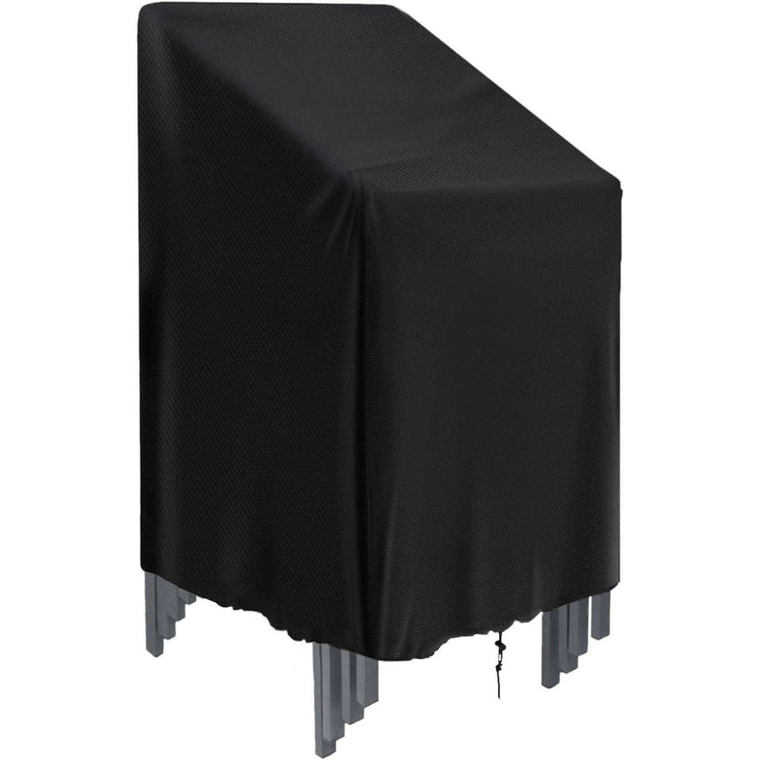 Schutzhülle für Gartenstühle 64x64x120 cm Schwarz - Wetterfest
