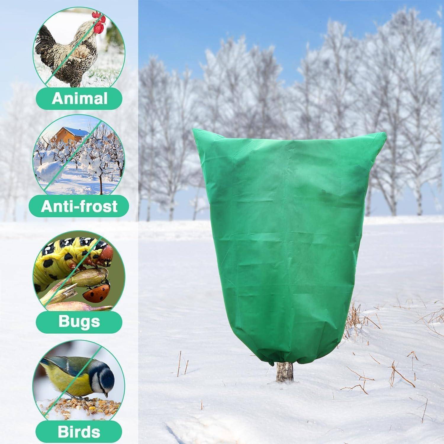 2er Pack Pflanzenabdeckungen Frostschutz 80x120cm Frostdecken