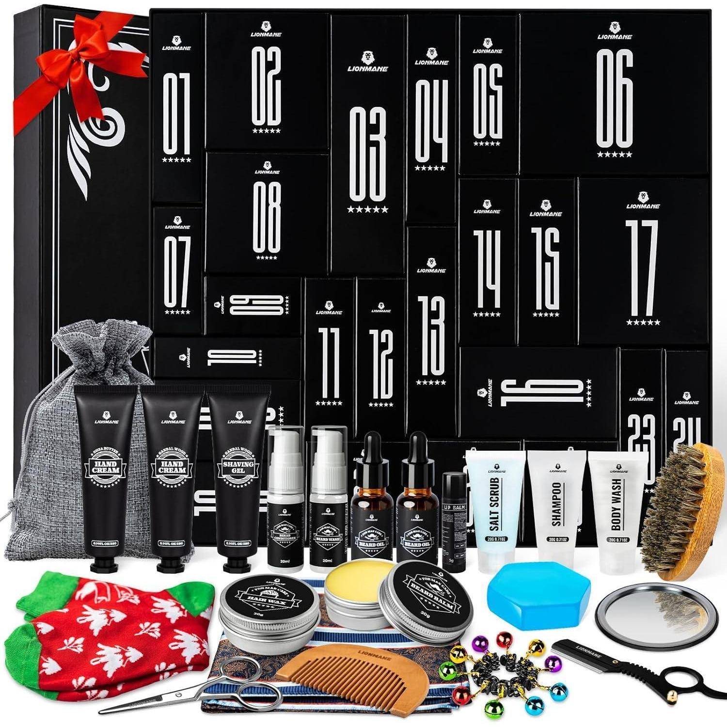 Adventskalender Männer Bartpflege Set 2024 Lionmane 24