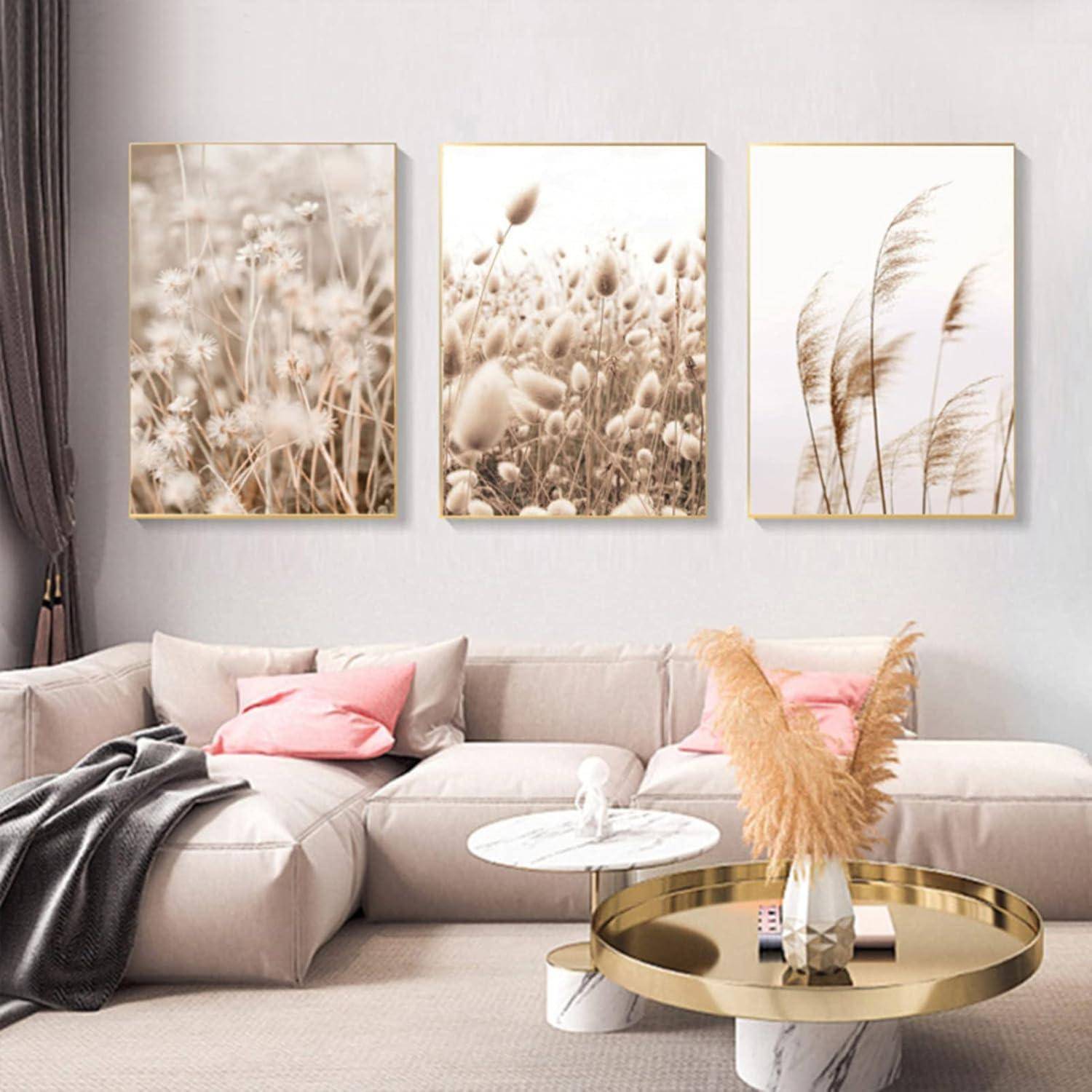 Poster Set 3 Pampas Wanddeko Wohnzimmer Schlafzimmer Flur 21x30cm C
