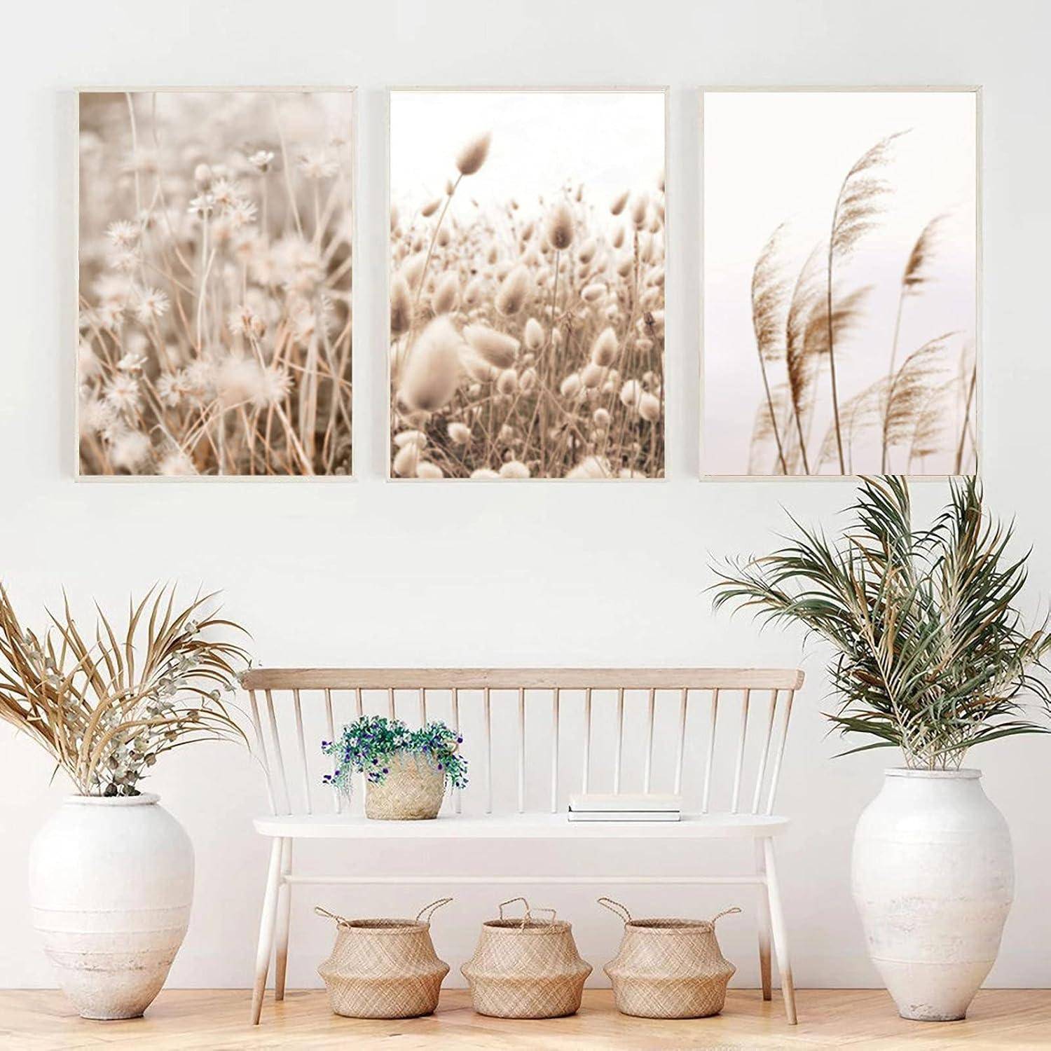 Poster Set 3 Pampas Wanddeko Wohnzimmer Schlafzimmer Flur 21x30cm C