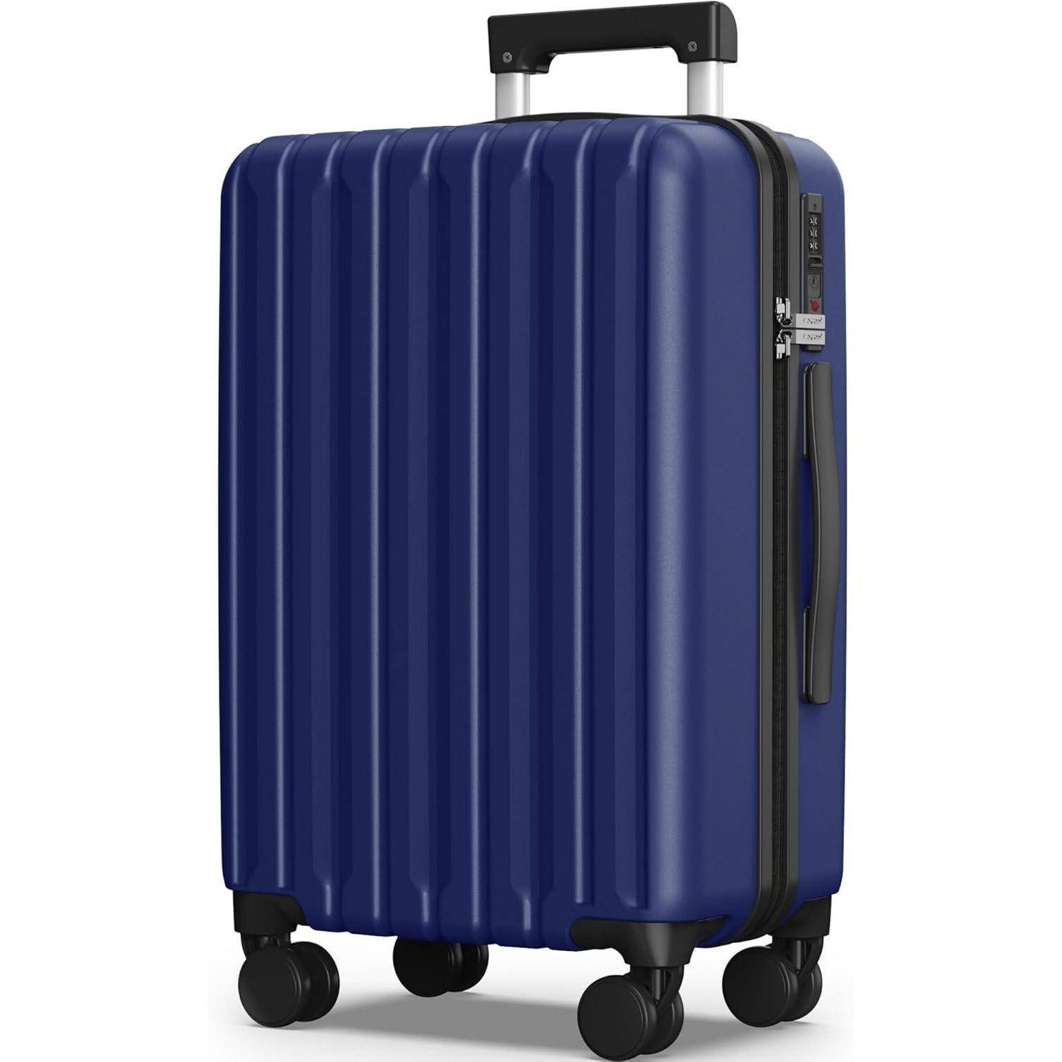 Großer Hartschalenkoffer 75cm Leicht TSA-Schloss 4 Rollen XL Blau