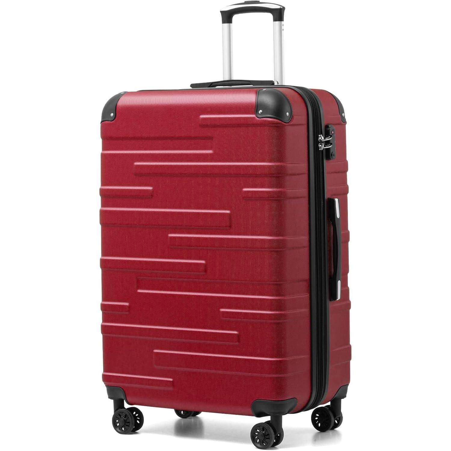 Hartschalen-Koffer Rollkoffer Reisekoffer TSA-Schloss 4 Rollen Spinell