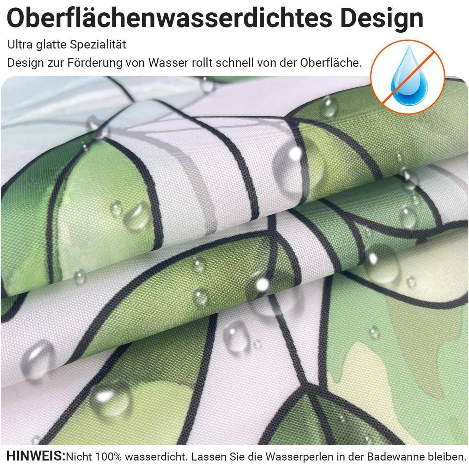 Design mit wasserabweisender Oberfläche. Ultra glatte Spezialität. Design fördert schnelles Abrollen von Wasser von der Oberfläche.