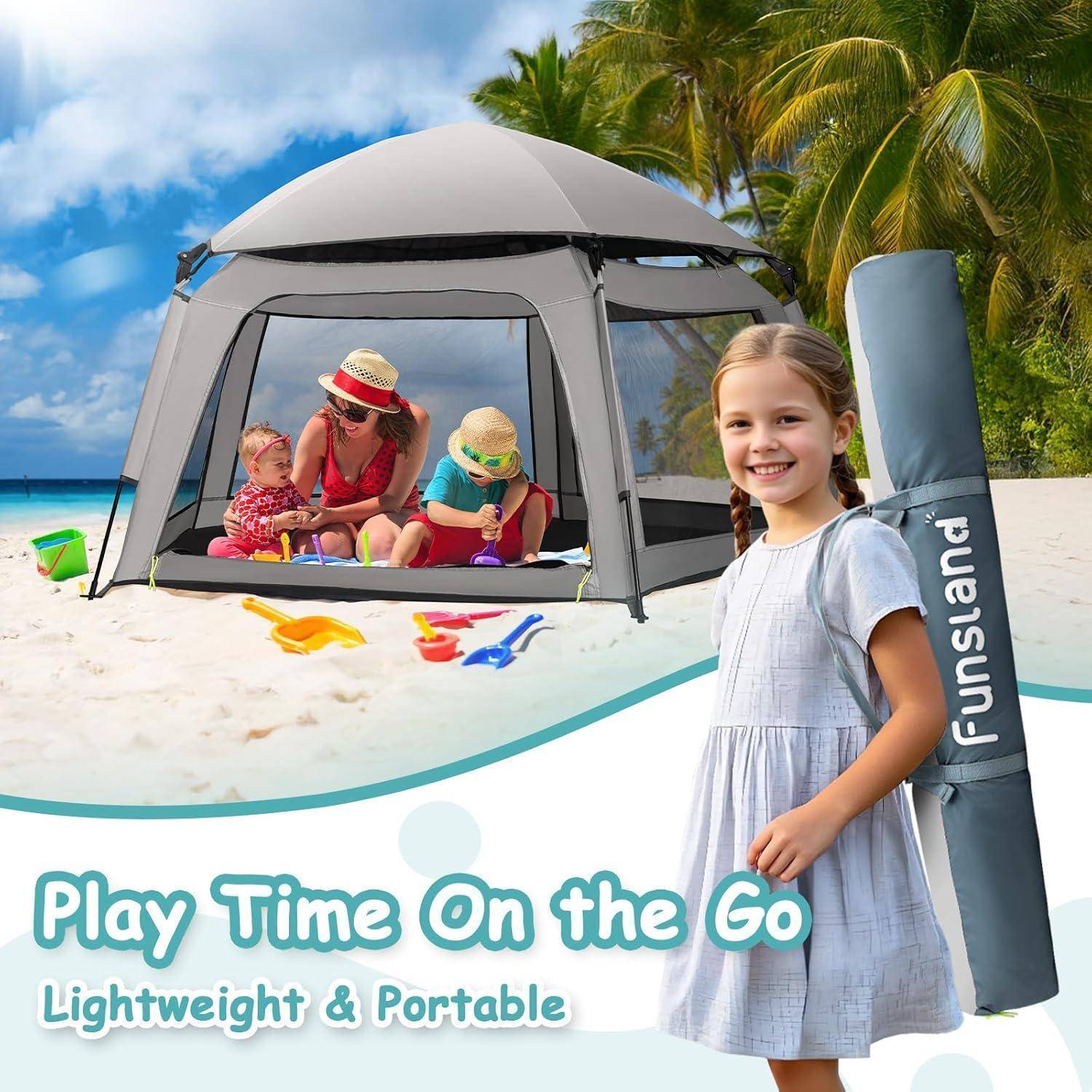 Spielzelt für Kinder 3-6 Jahre, Indoor Outdoor, Pop