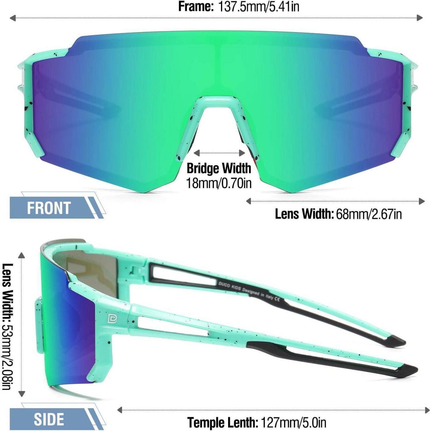 Polarisierte Jugend Sport Sonnenbrille UV400 TR90 Rahmen Mädchen