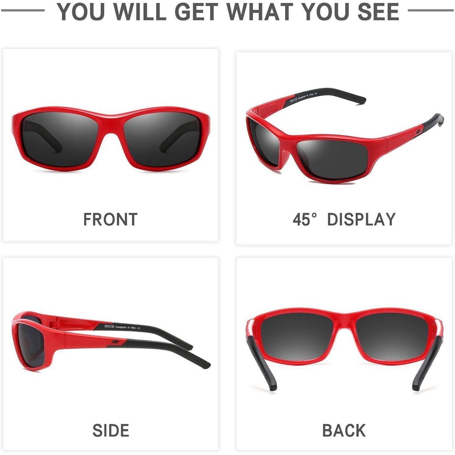 Kinder Polarisierte Sonnenbrille Flexible Gummi UV400 Schutz