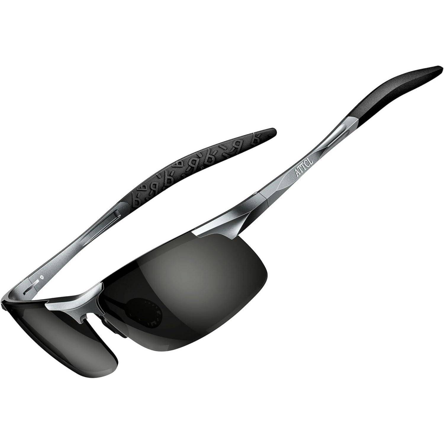 Herren Polarisierte Metallrahmen Sport Sonnenbrille Al-Mg Ultraleicht