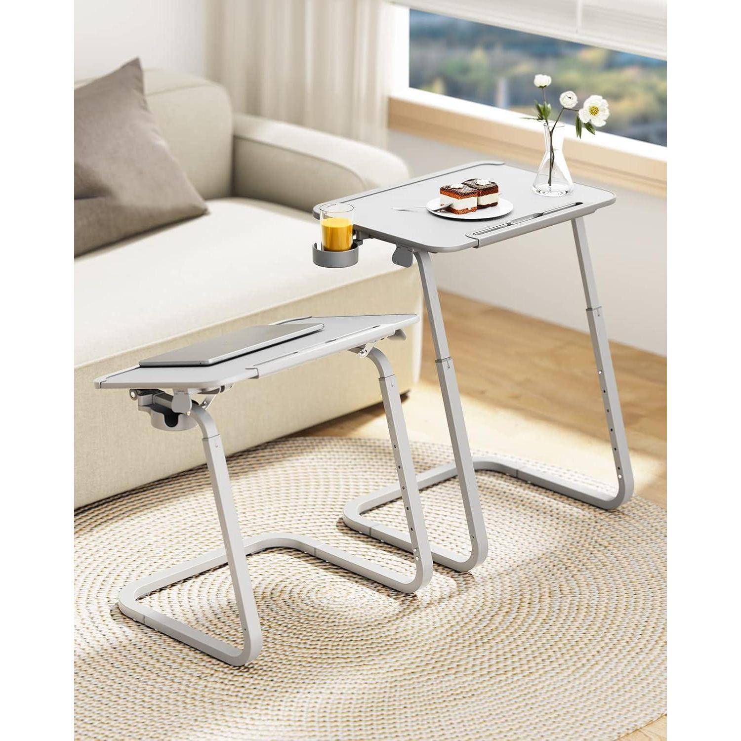 Tisch Beistelltisch Doppelnutzung Laptoptisch höhenverstellbar 55x39cm