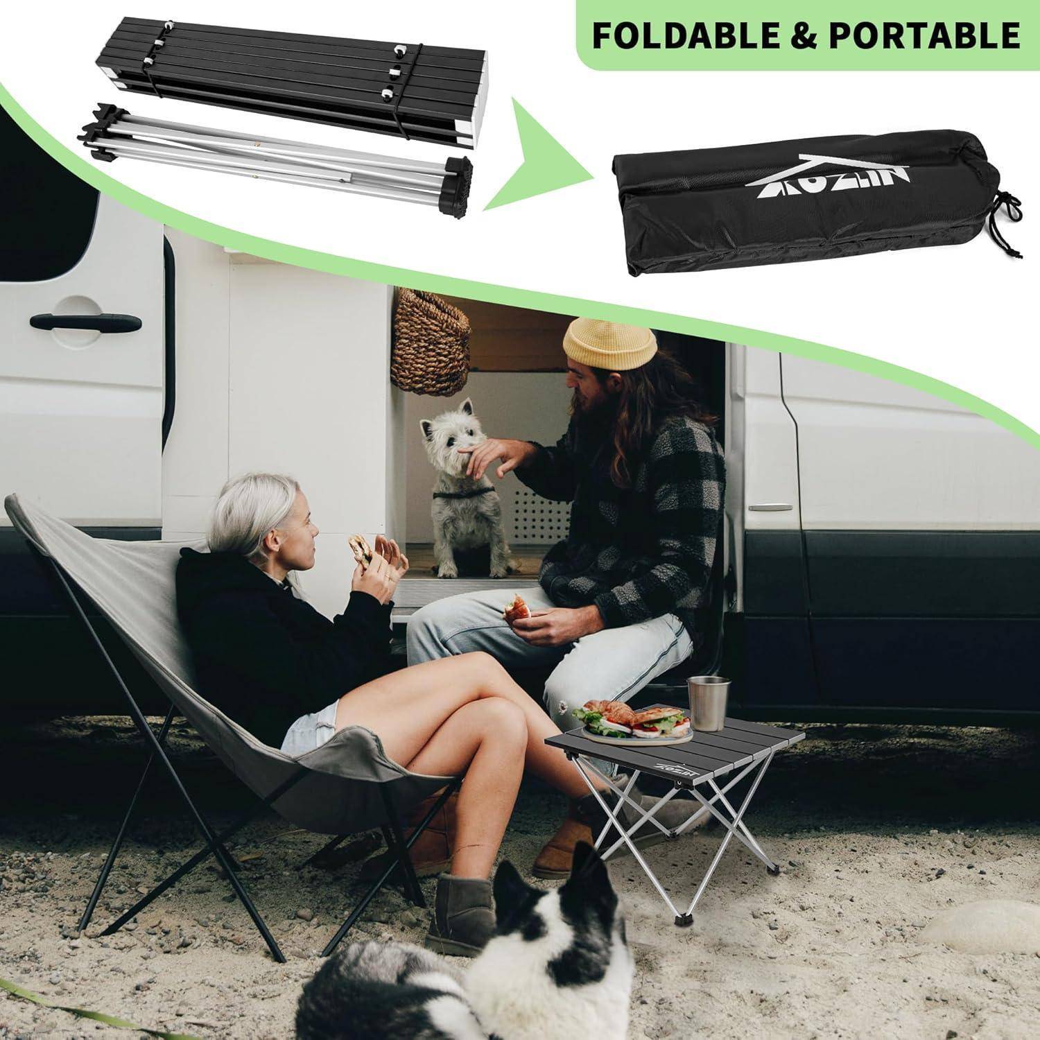 Klappbarer Campingtisch Aluminium Tragbar Picknicktisch Faltbar