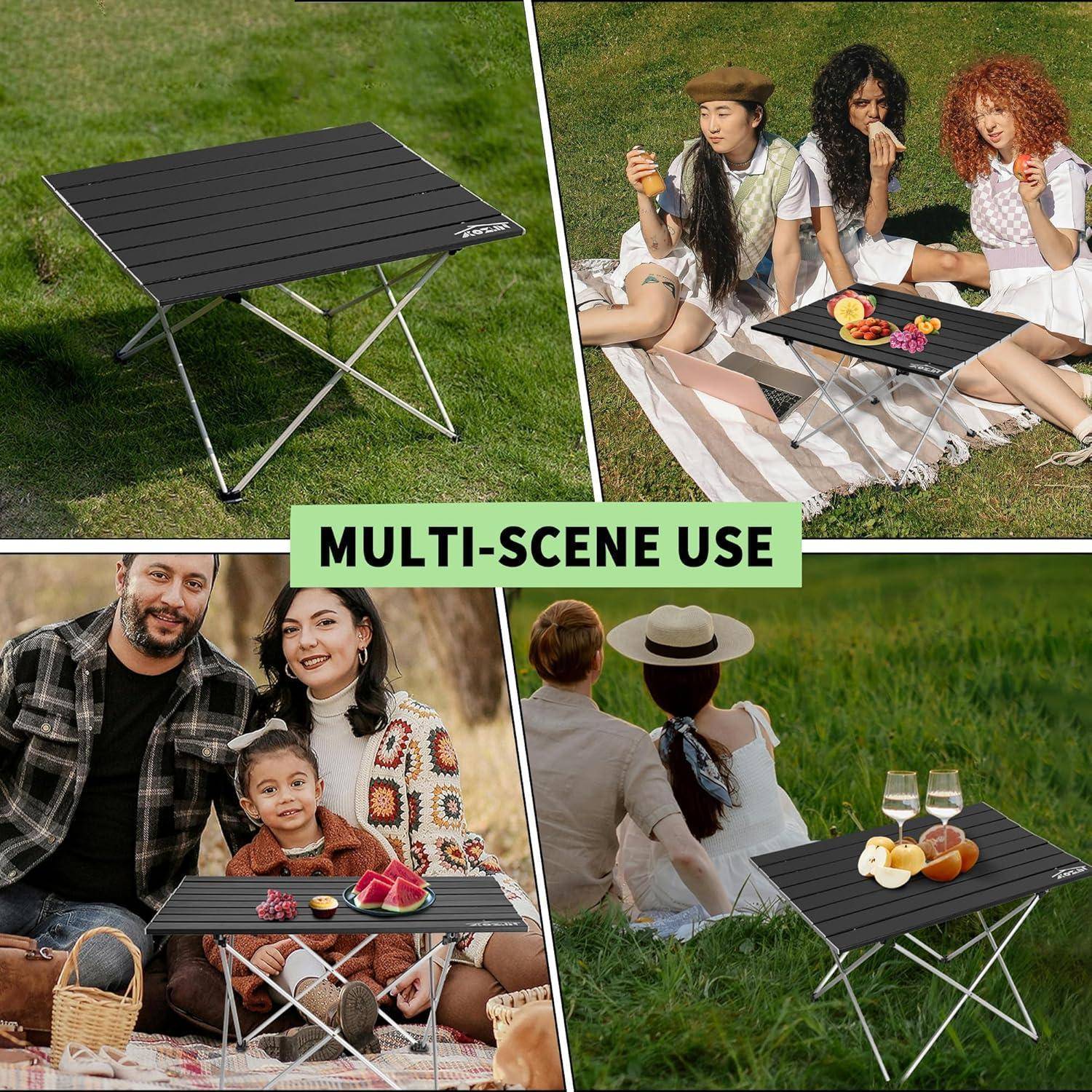 Klappbarer Campingtisch Aluminium Tragbar Picknicktisch Faltbar
