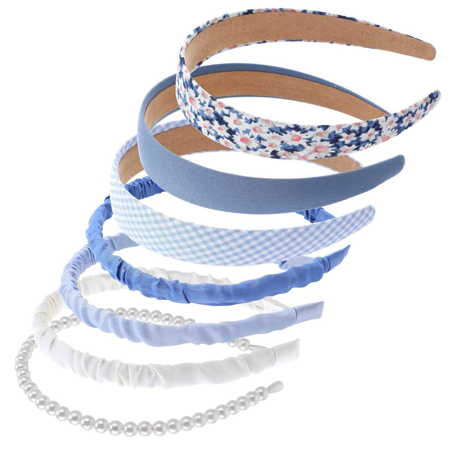 Haarreifen Set Damen 7-teilig Rutschfestes Stirnband-Set Mädchen