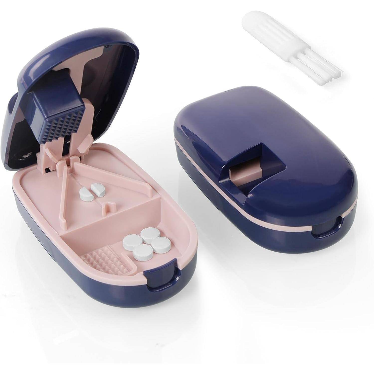 Tablettenteiler Pillenschneider für Große & Kleine Tabletten mit