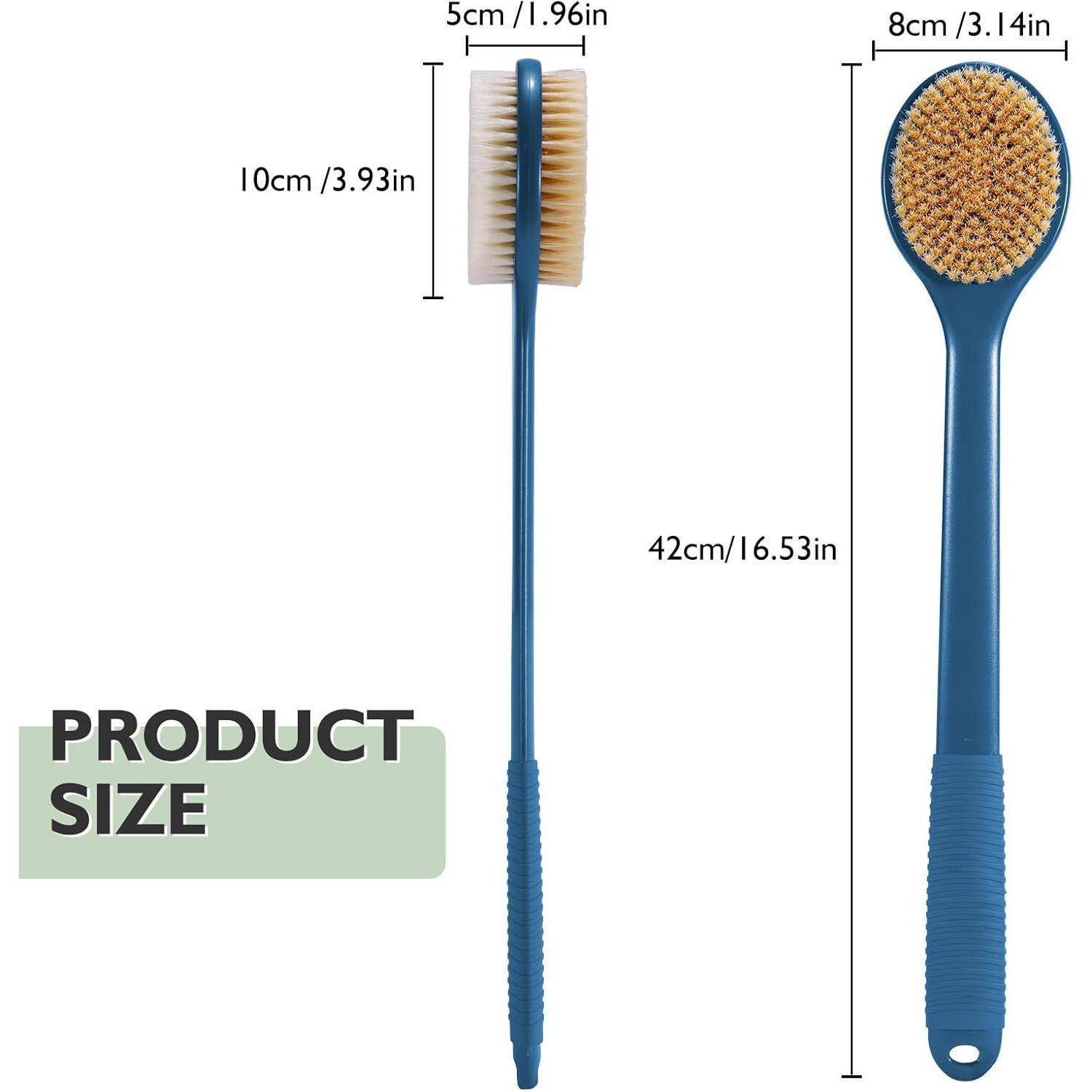 Rückenbürste 42cm Nass und Trockenbürste mit langem Griff Natürliche