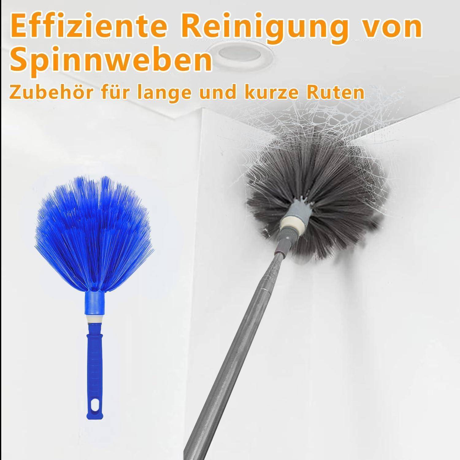 Staubwedel Teleskop Waschbar Staubwischer lang ausziehbar 2,45m