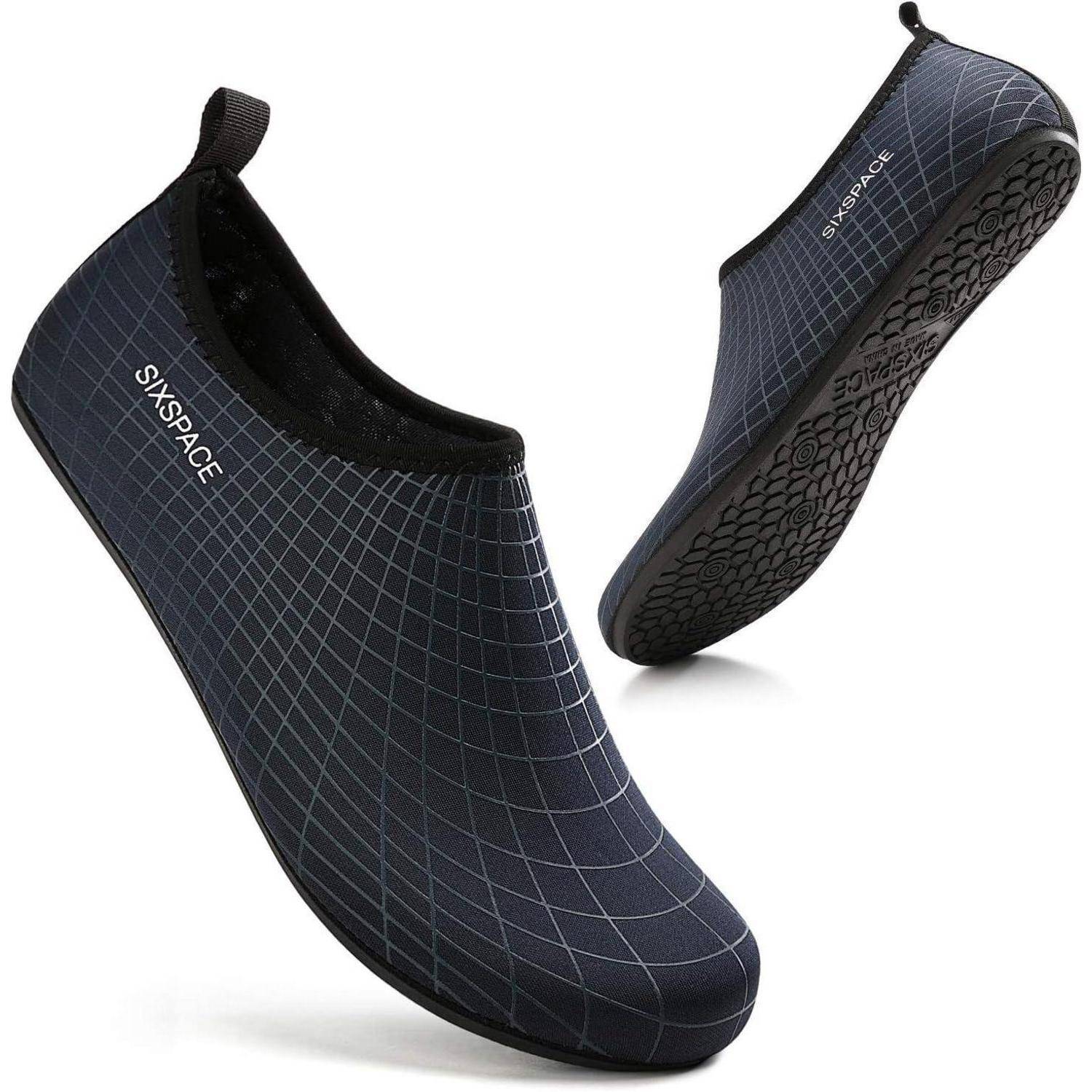 Badeschuhe Herren Damen Wasserschuhe Slip On Pool 36 EU 490 Dunkelblau
