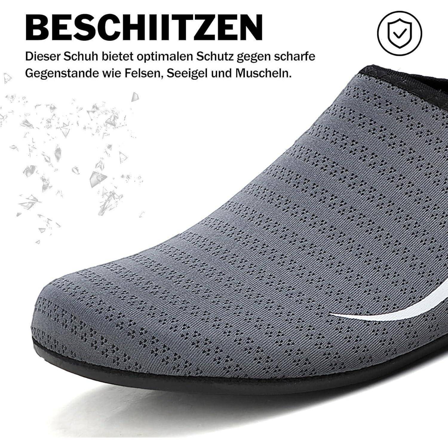 Badeschuhe Wasserschuhe Aquaschuhe Strandschuhe Herren 36 EU 485 Grau