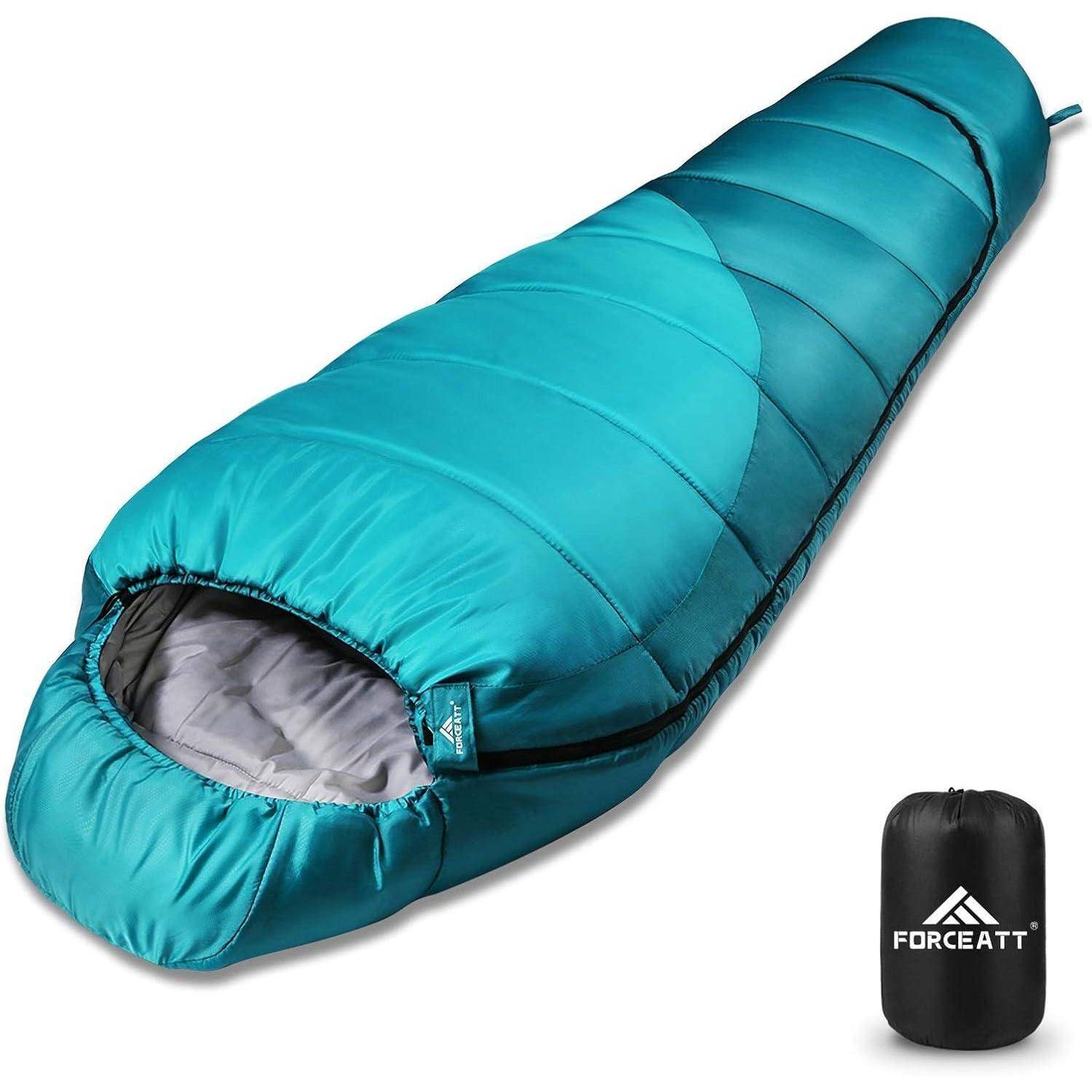 Mumienschlafsack 10C15C Wasserdicht Ultraleicht Outdoor 0°C Blau
