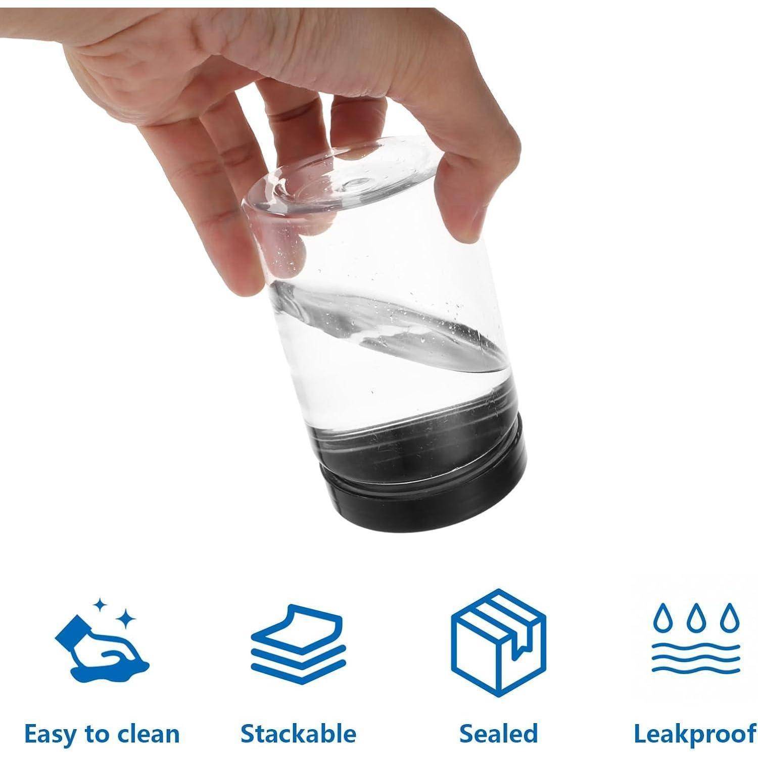 Vorratsdosen luftdicht BPAfrei Deckel transparent 20er Set 300ml