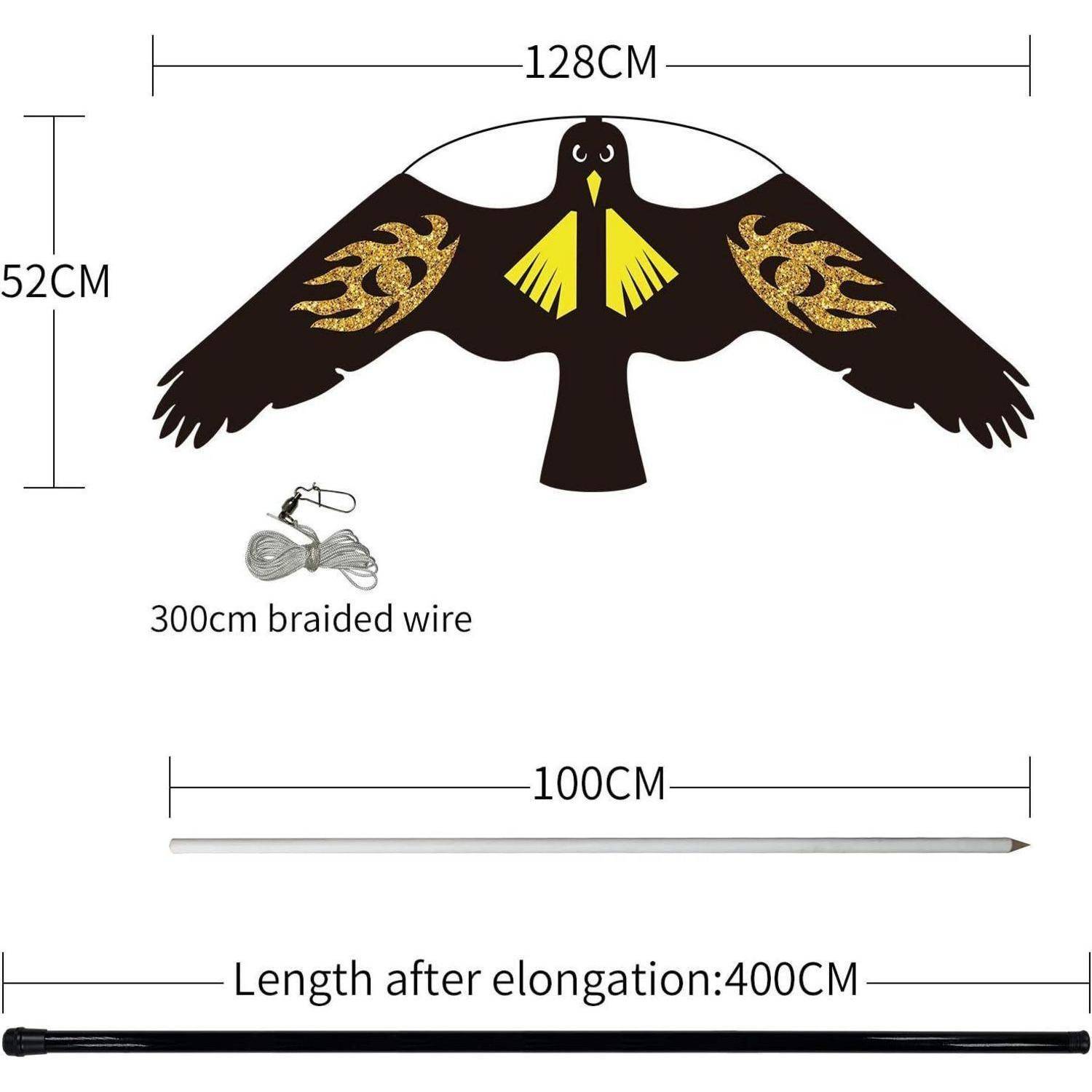 Cometa Espantapájaros Voladora Protector Aves 4.0 Meter Rot-4M Stange