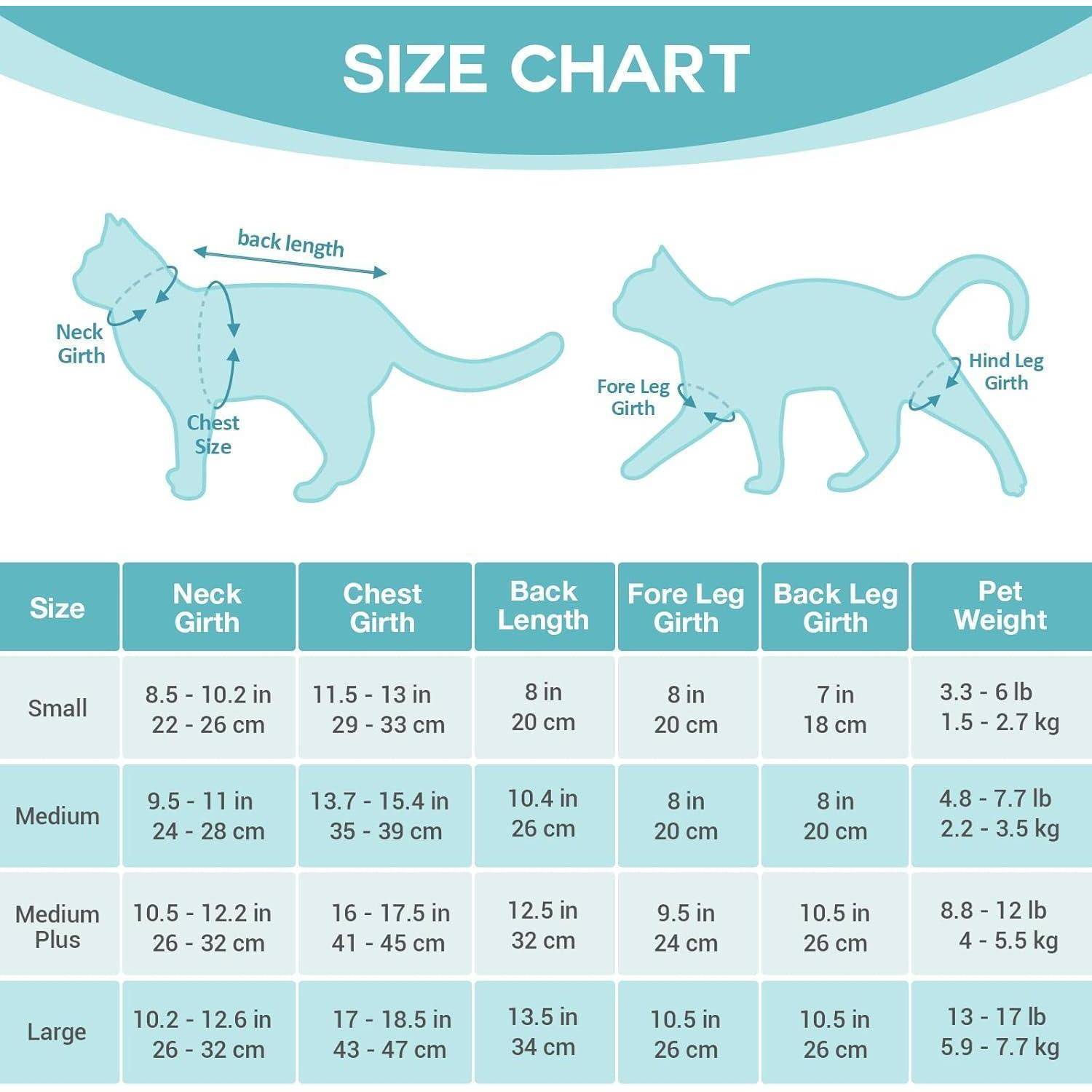 Avont Katzenbody nach OP Erholungsanzug Kleidung Modal Recovery Kastration Spay Entwöhnung Leckschutz Suit für Katze, Bauchwunden oder Hautkrankheit