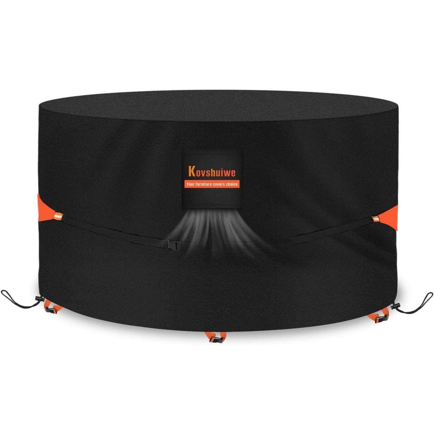 Abdeckung Gartenmöbel rund wasserdicht winddicht 420D Ø250x104cm