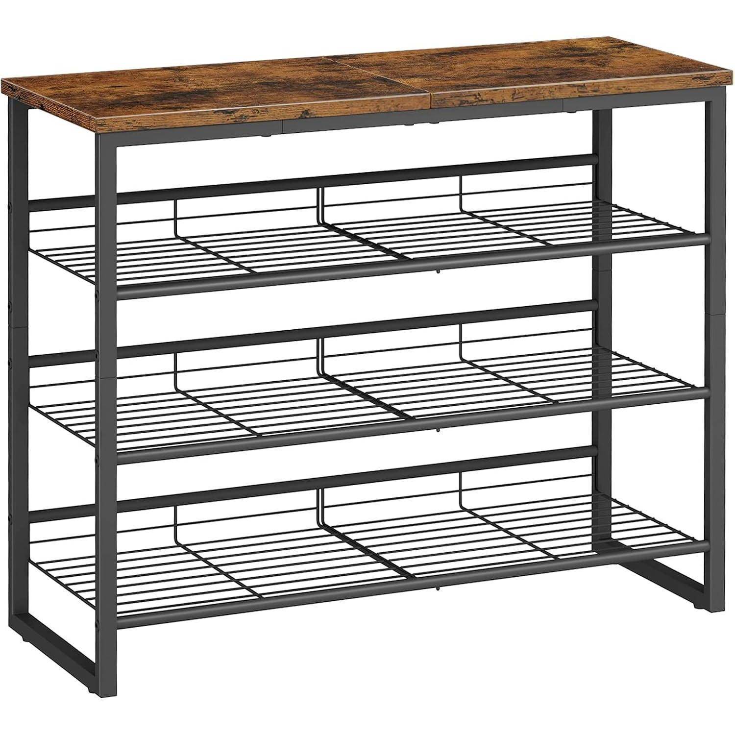 Schuhregal 4lagig verstellbar neigbar Eingang 75 x 29 x 59 cm