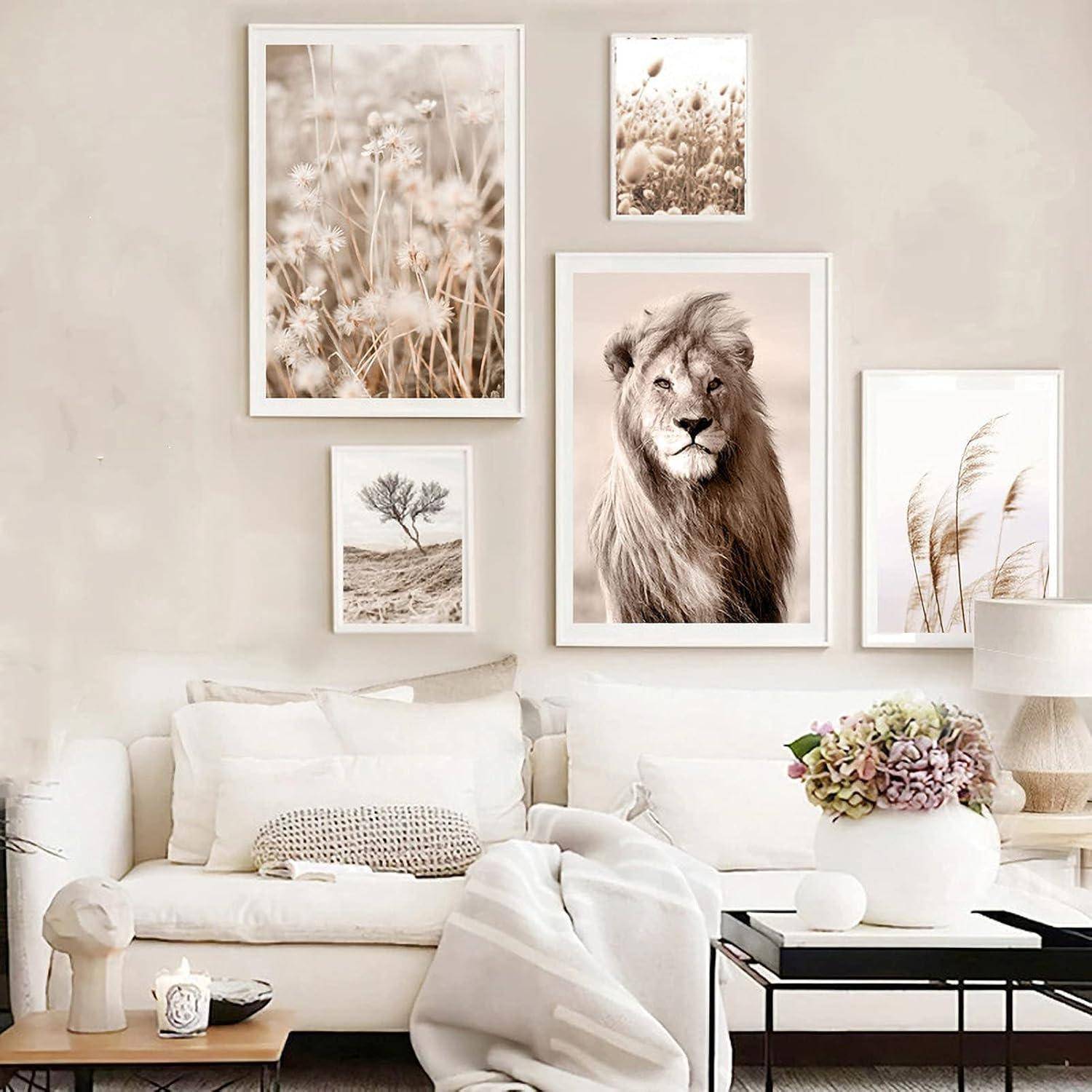 Poster Set 3 Pampas Wandbilder Wohnzimmer Schlafzimmer 40x50cm A
