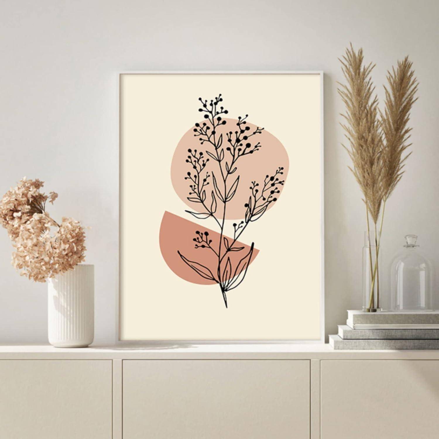 Poster 3er Set Wandbilder Boho Wohnzimmer Schlafzimmer 21x30cm B