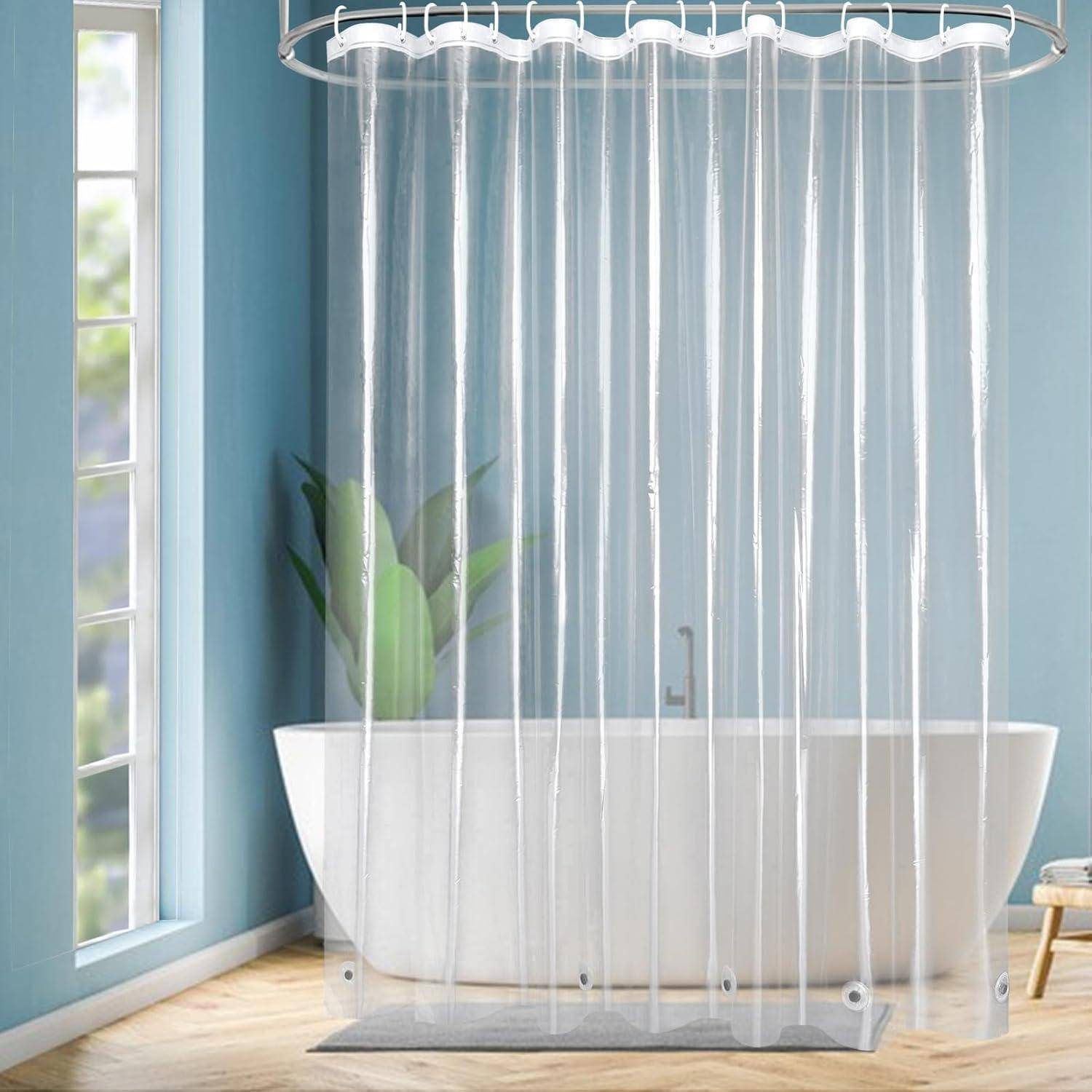 Duschvorhang PEVA transparent Transparent H200 x B240 cm (1er Pack)