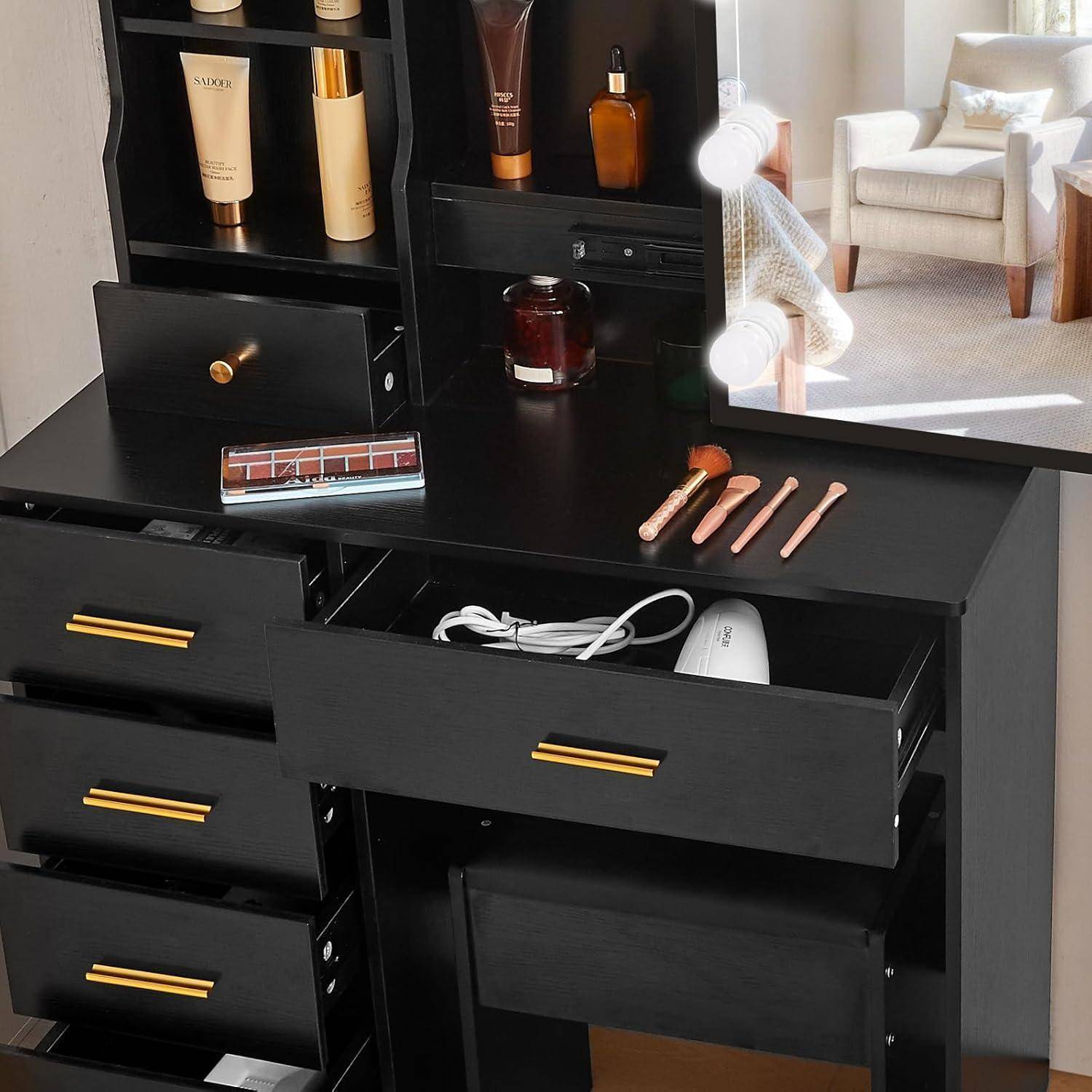 Schminktisch Spiegel Beleuchtung Hocker 3 Farbtemperaturen S33281217