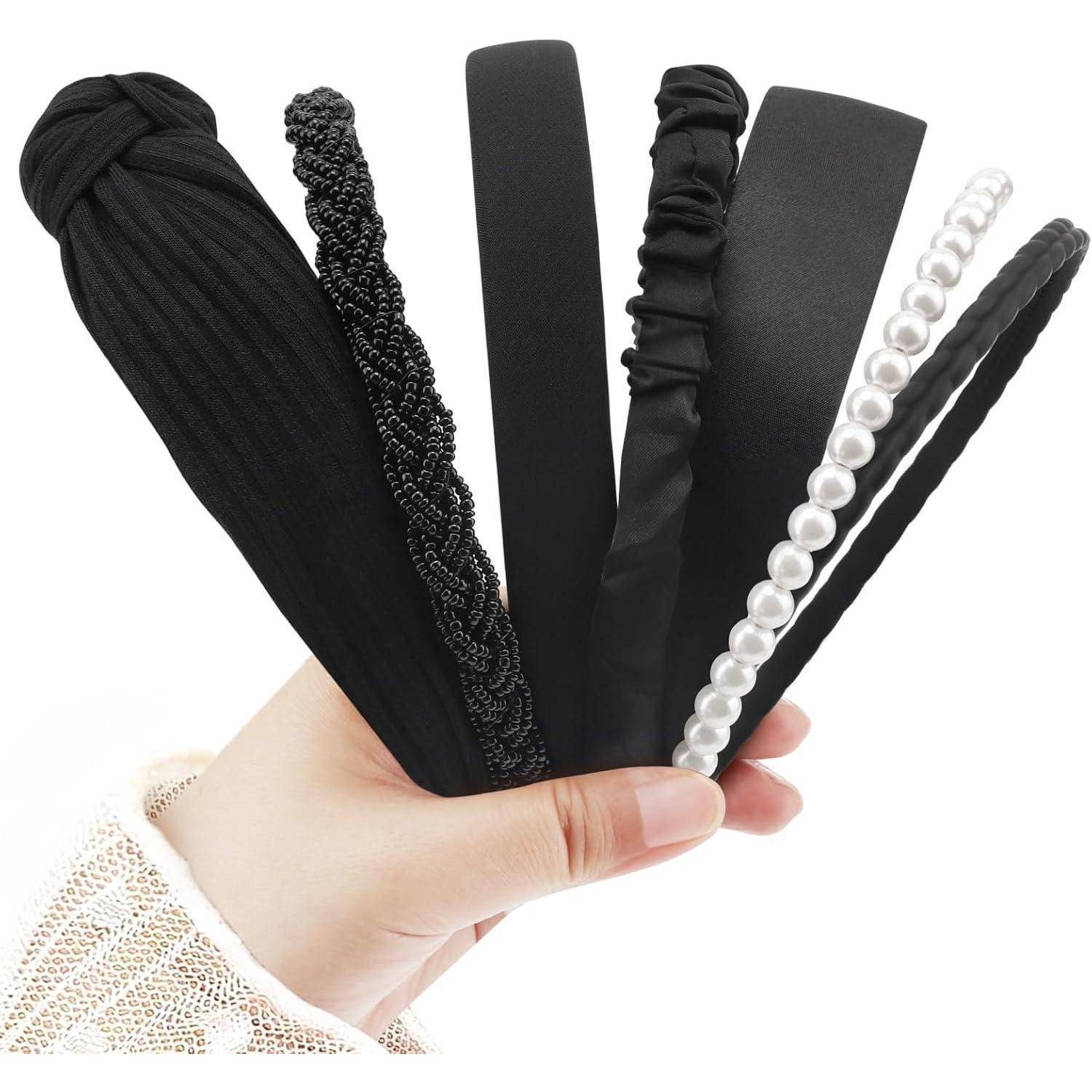 Haarreifen Damen Set Perlenstirnband 7 Pcs Hair Hoop Set B 7