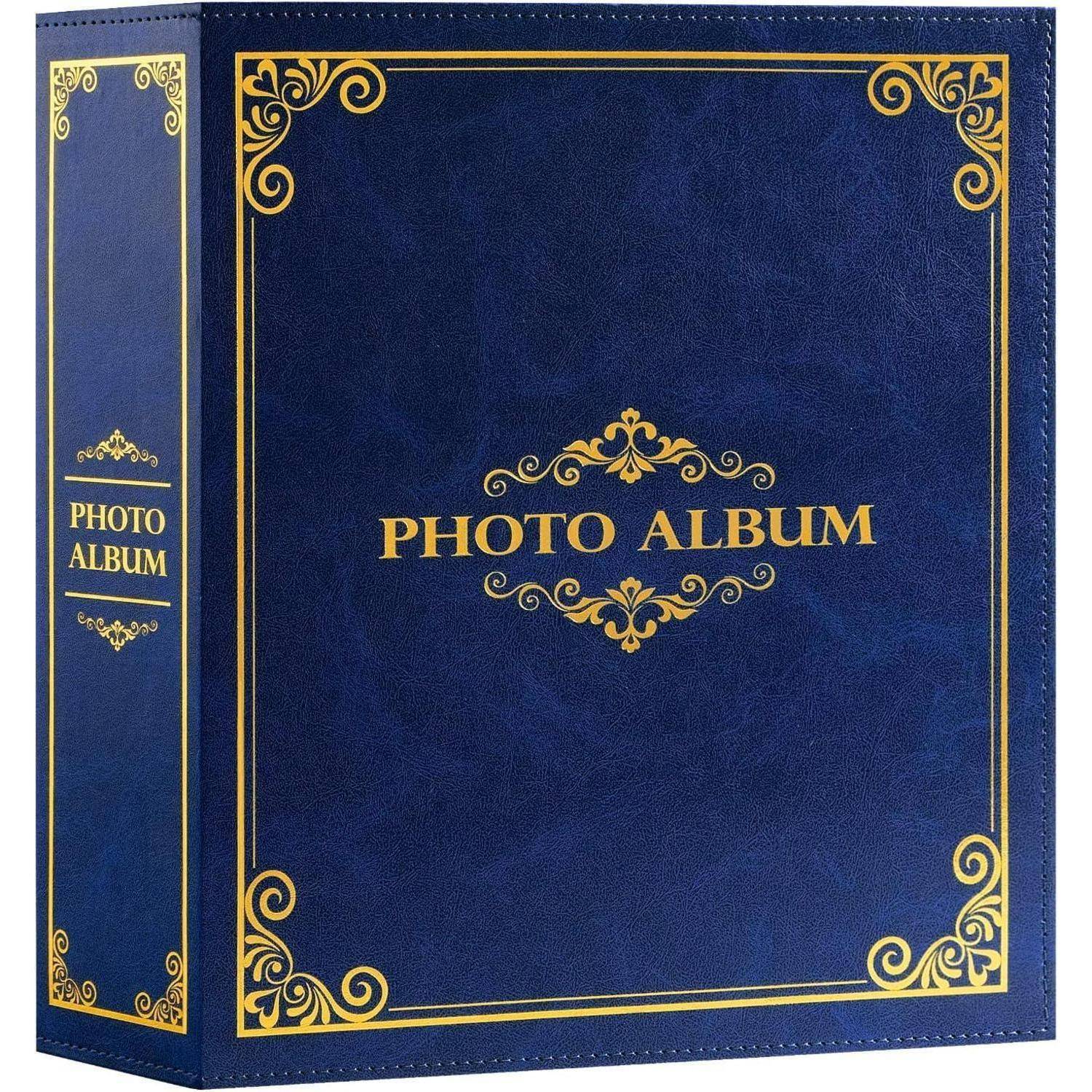Fotoalbum Einsteckalbum 10x15 Kunstleder Hoch 600 Taschen Blau