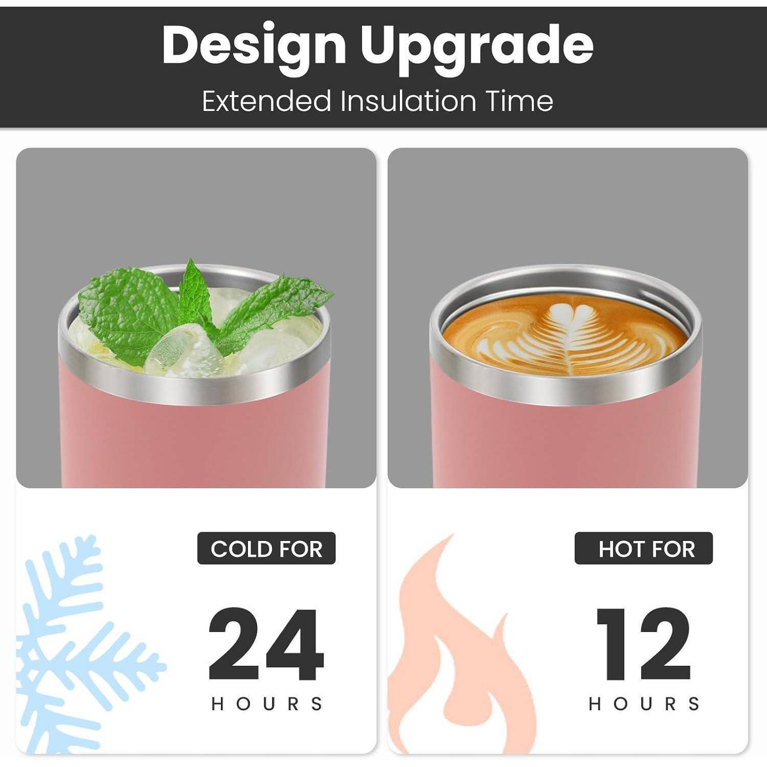 Trinkflasche Edelstahl Strohhalm Henkel Auslaufsicher 1000 ml Rosa