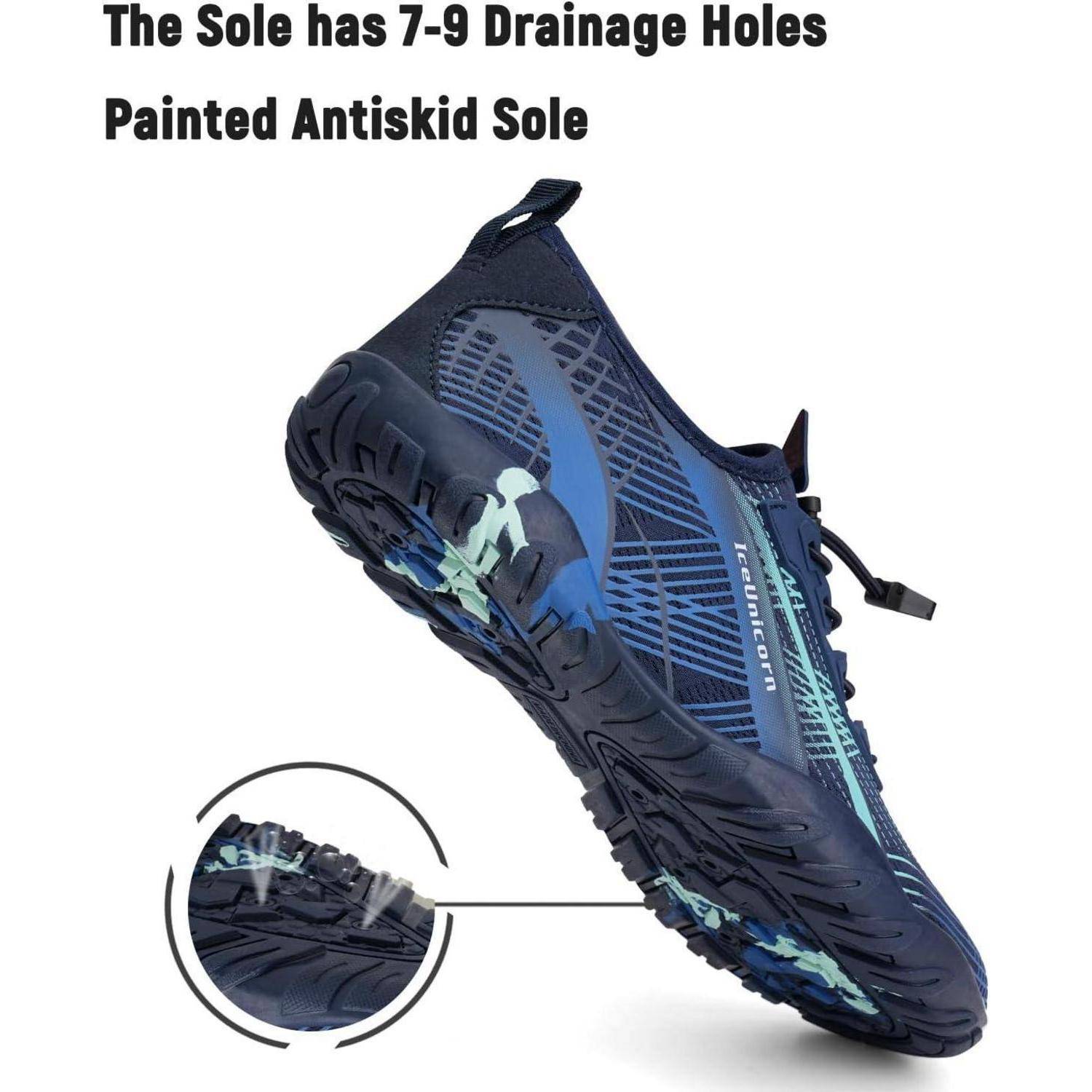 Badeschuhe Strandschuhe Aquaschuhe Damen Herren 43 EU Grünblau