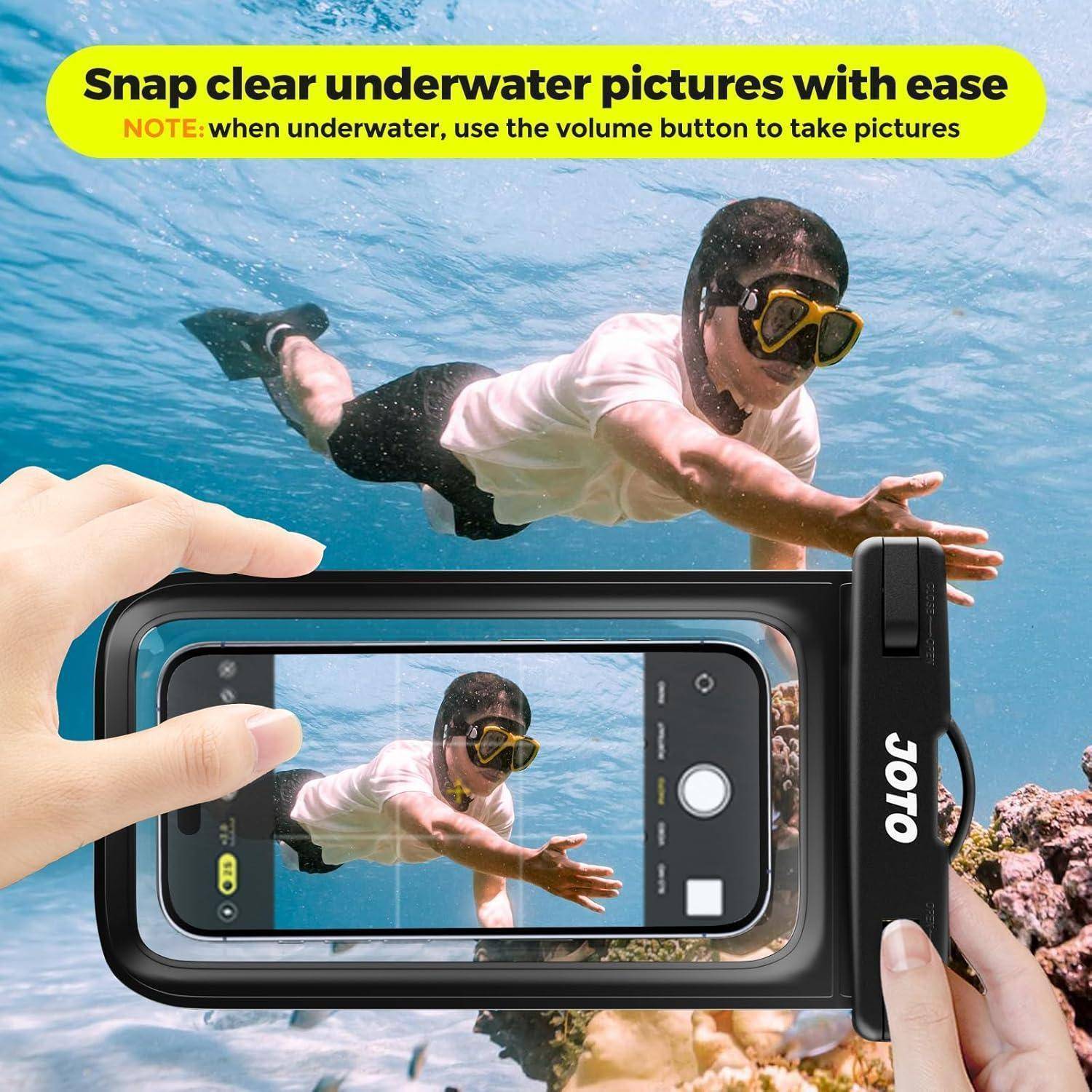 Handyhülle Wasserdicht IPX8 7Zoll Unterwasser Smartphone 2 Schwarz
