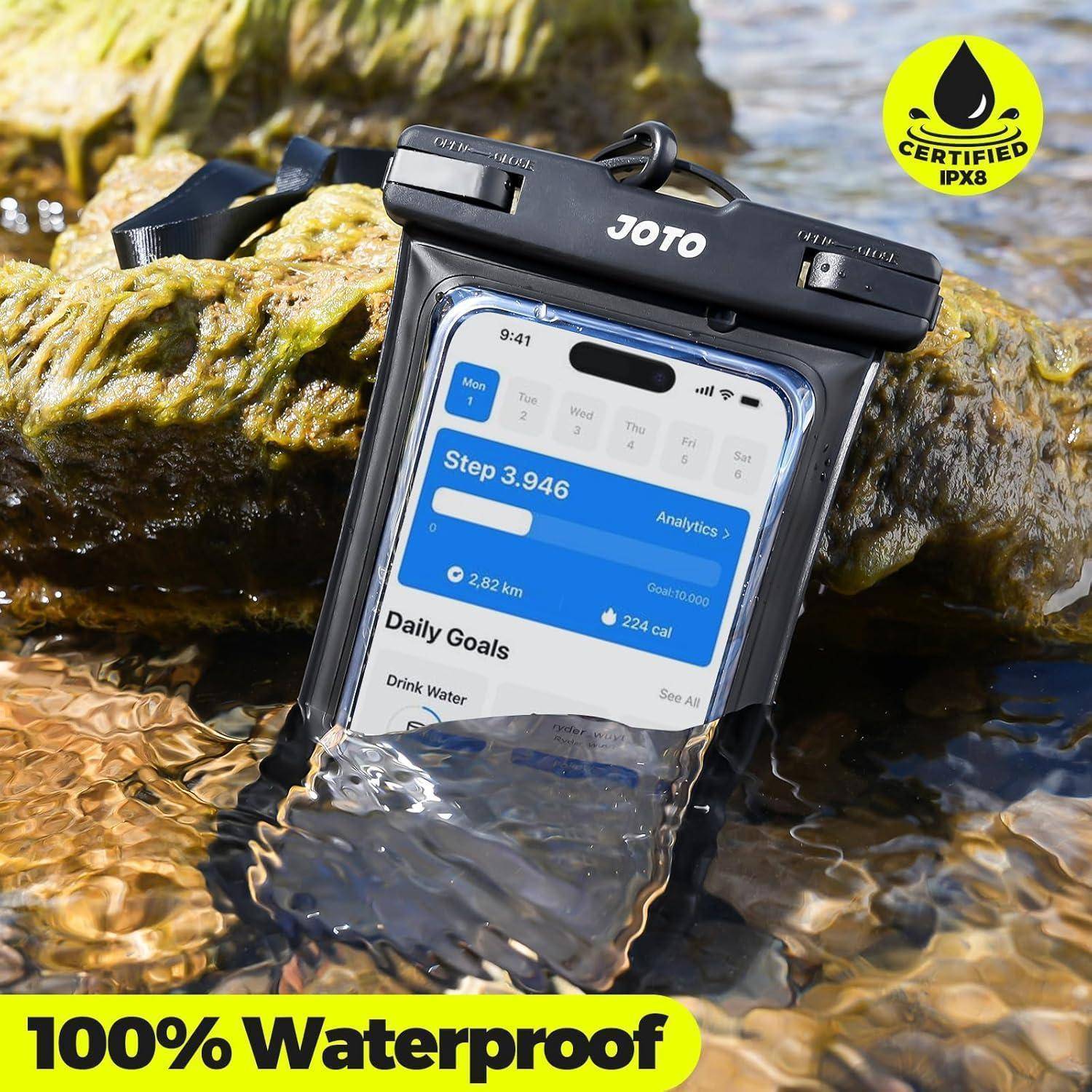 Handyhülle Wasserdicht IPX8 7Zoll Unterwasser Smartphone 2 Schwarz