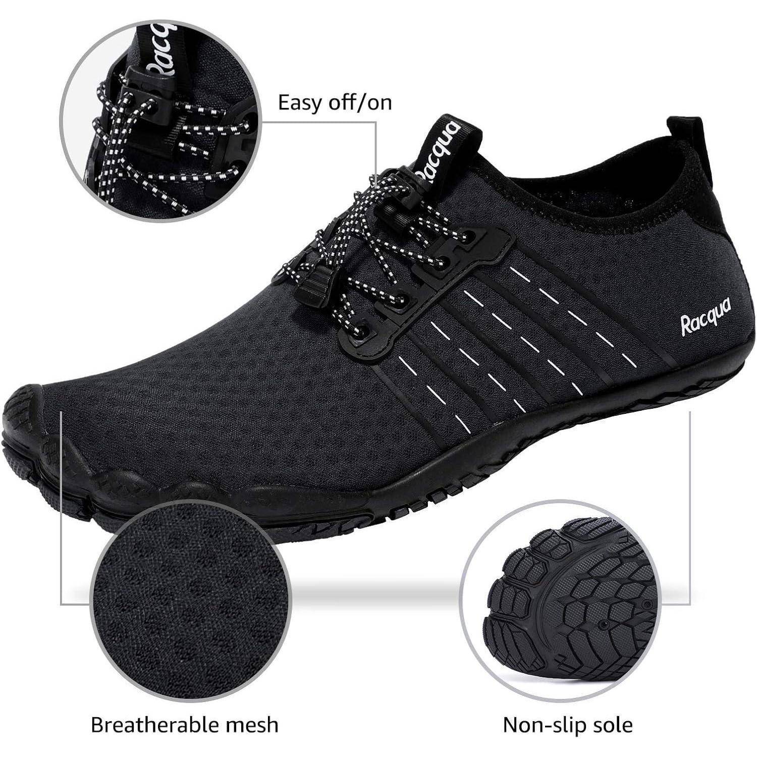 Wasserschuhe Composite Mesh Barefoot 11 Women 10 Men Wz112 Black