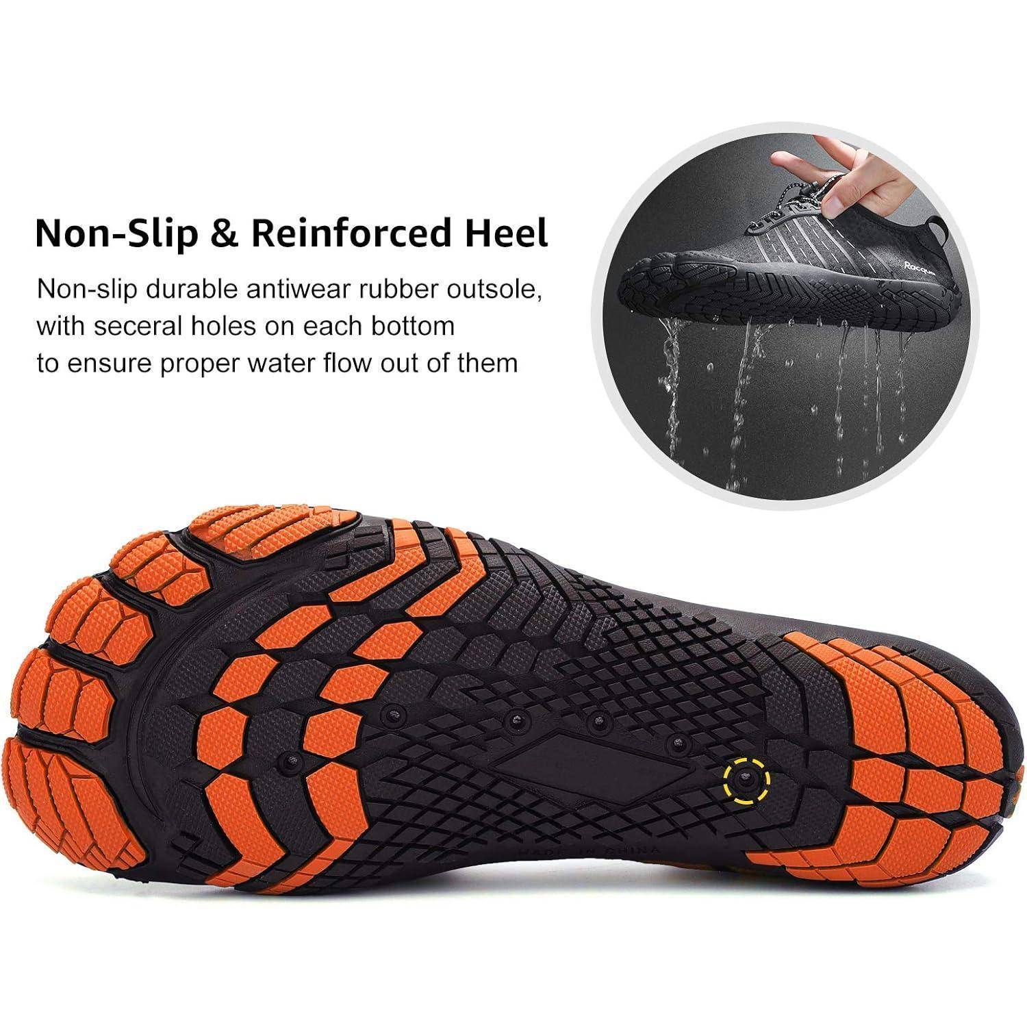 Wasserschuhe Mesh Barefoot Composite 7.5 Women 6.5 Men Wz112 Orange