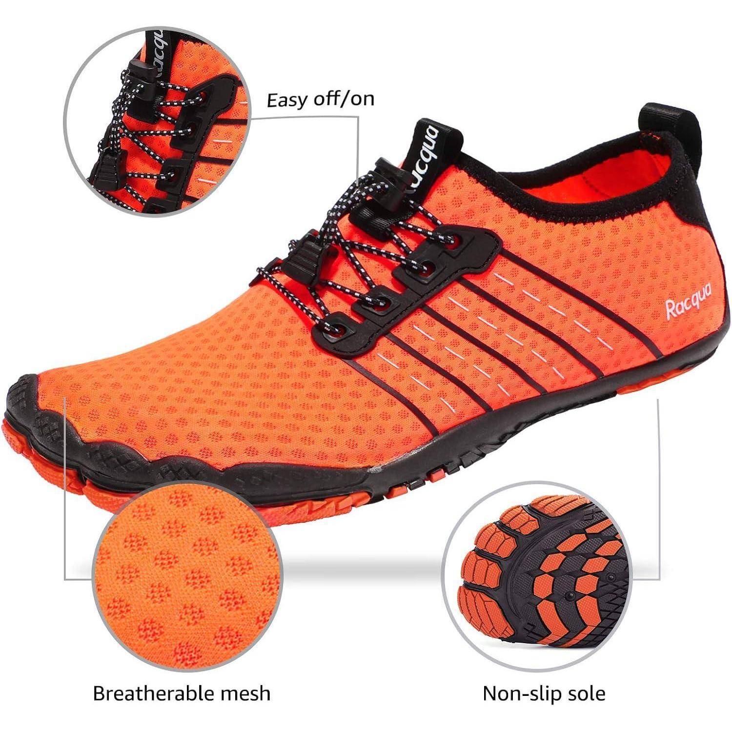 Wasserschuhe Mesh Barefoot Composite 7.5 Women 6.5 Men Wz112 Orange