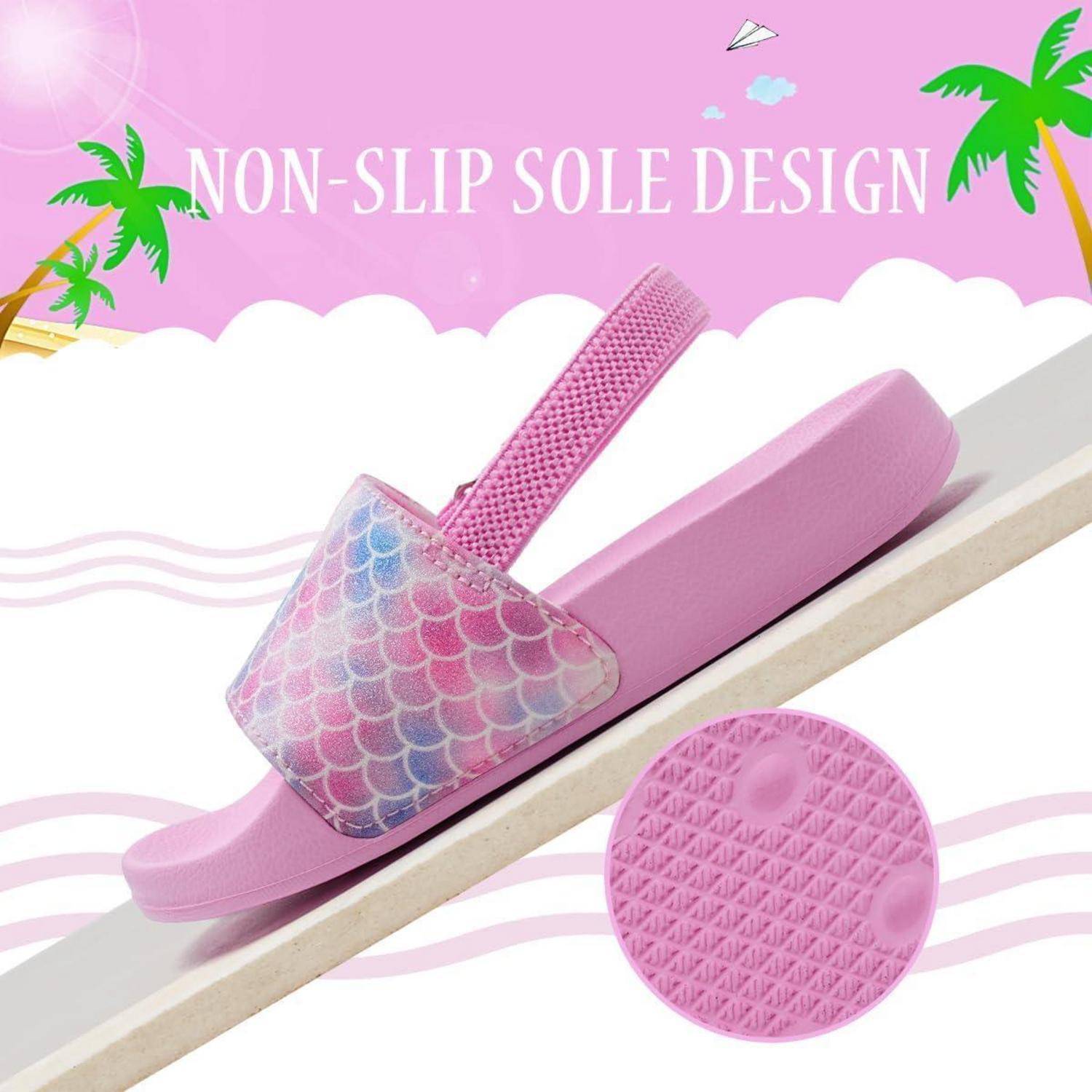 Badeschuhe Kinder Jungen Mädchen rutschfest 30 EU Rosa Glitzer
