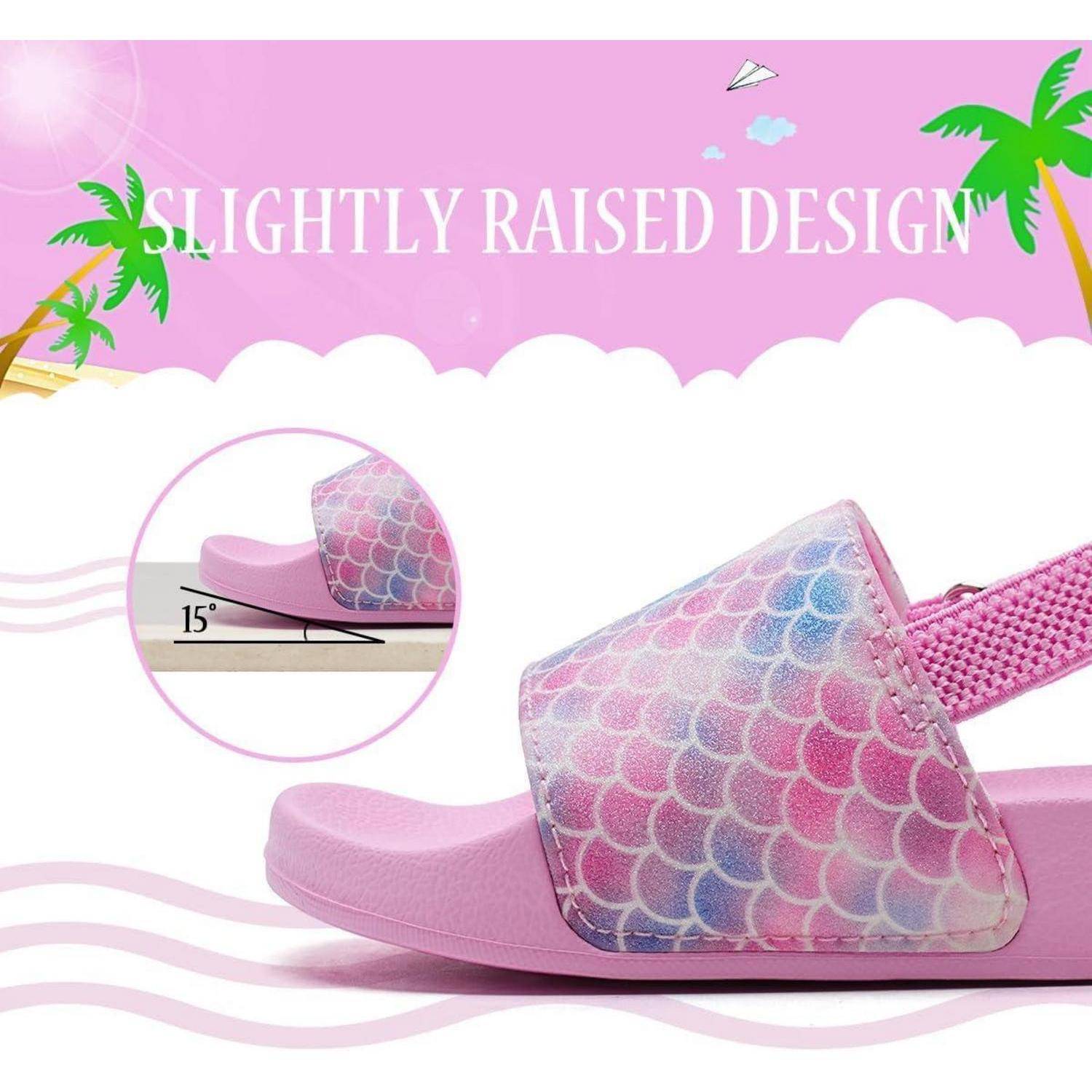 Badeschuhe Kinder Jungen Mädchen rutschfest 30 EU Rosa Glitzer