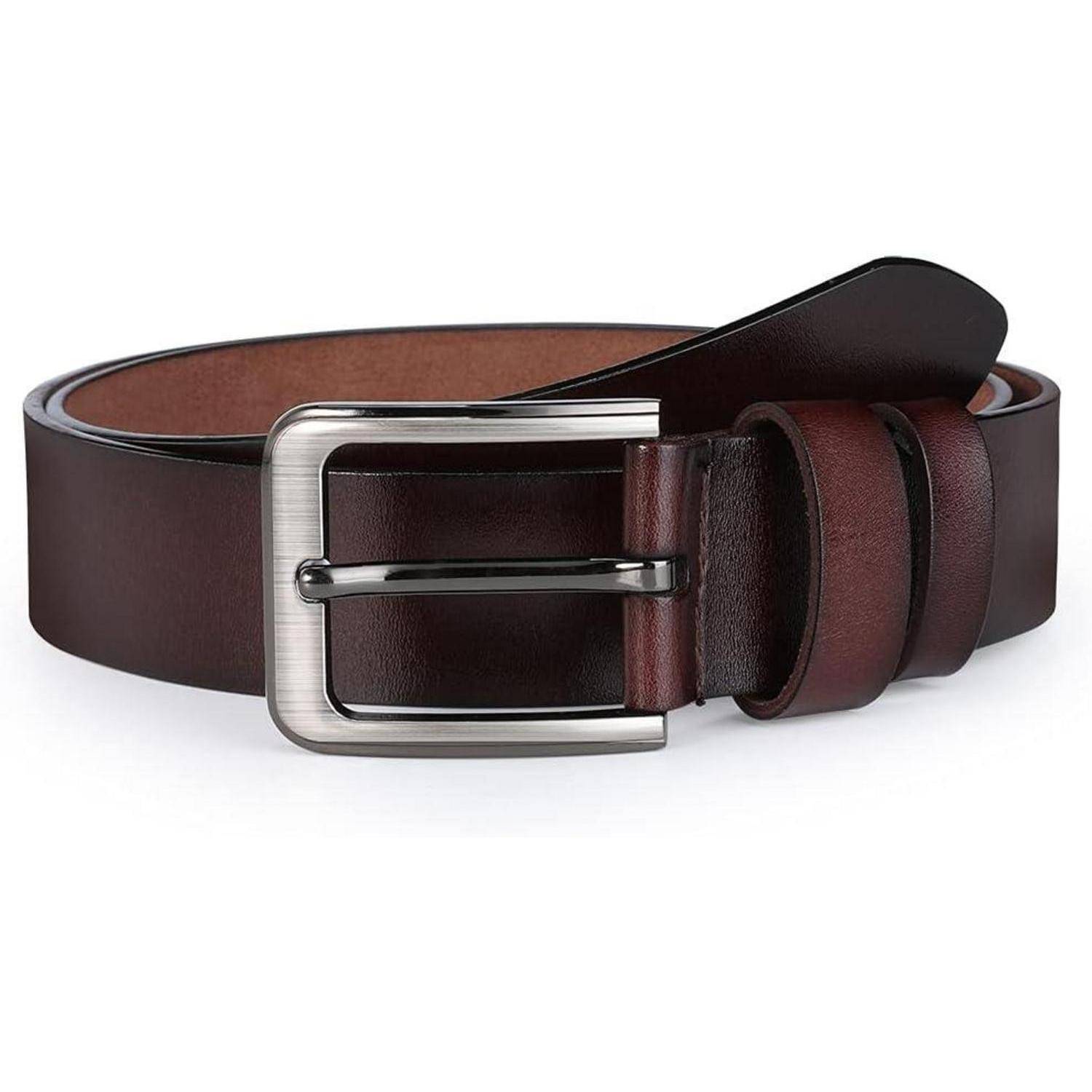 Ledergürtel Herren Jeansgürtel Braun Taille 46W-49W=Länge 140cm