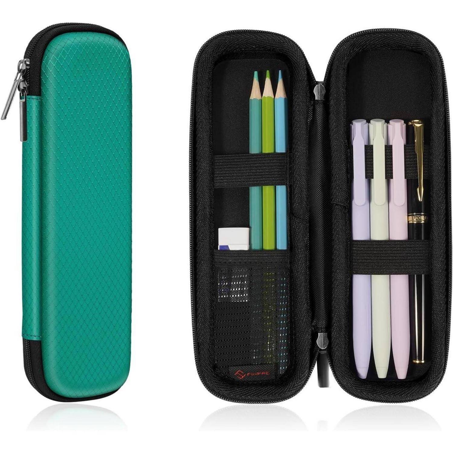 Federmäppchen Etui Stiftetasche Eva Büro Schule Dunkelgrün S