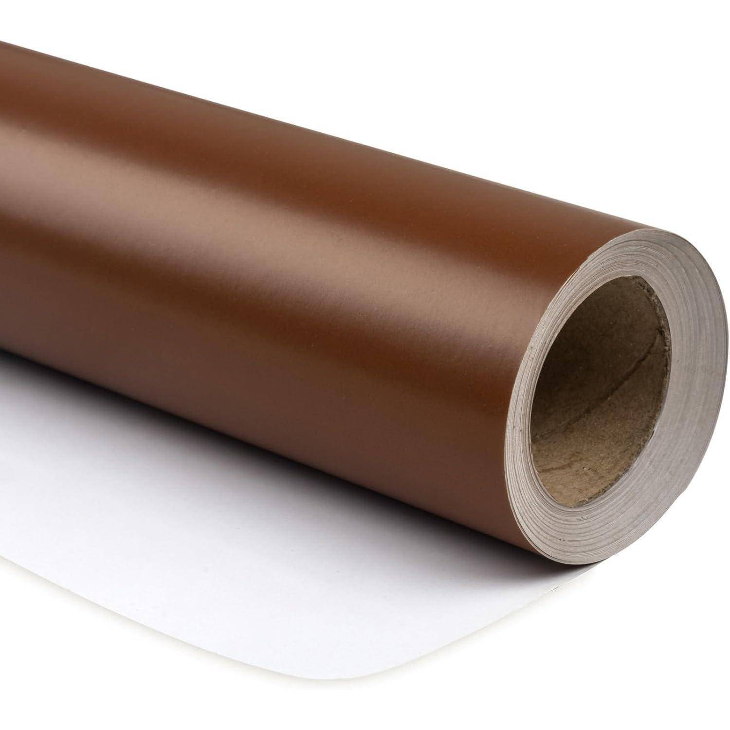 Geschenkpapier einfarbig Weihnachten Hochzeit Schokoladenbraun