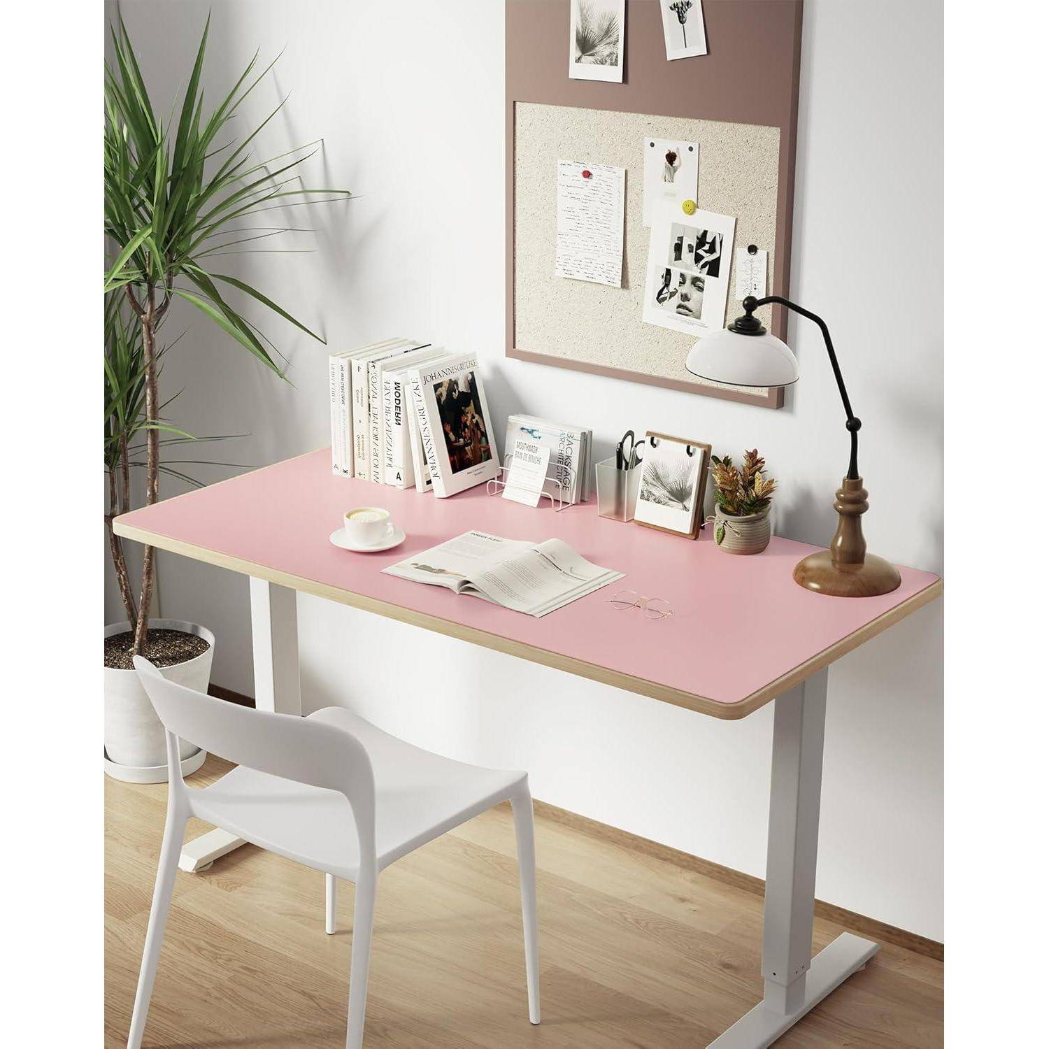 Schreibtischunterlage Mauspad Wildleder Tischschutz Büro Rosa 100*50cm