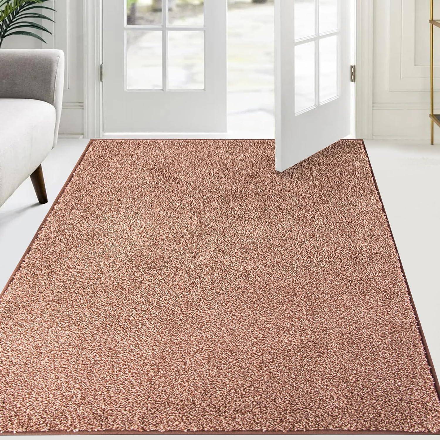 Schmutzfangmatte maschinenwaschbar 120 x 180 cm (Rechteckig) Braun