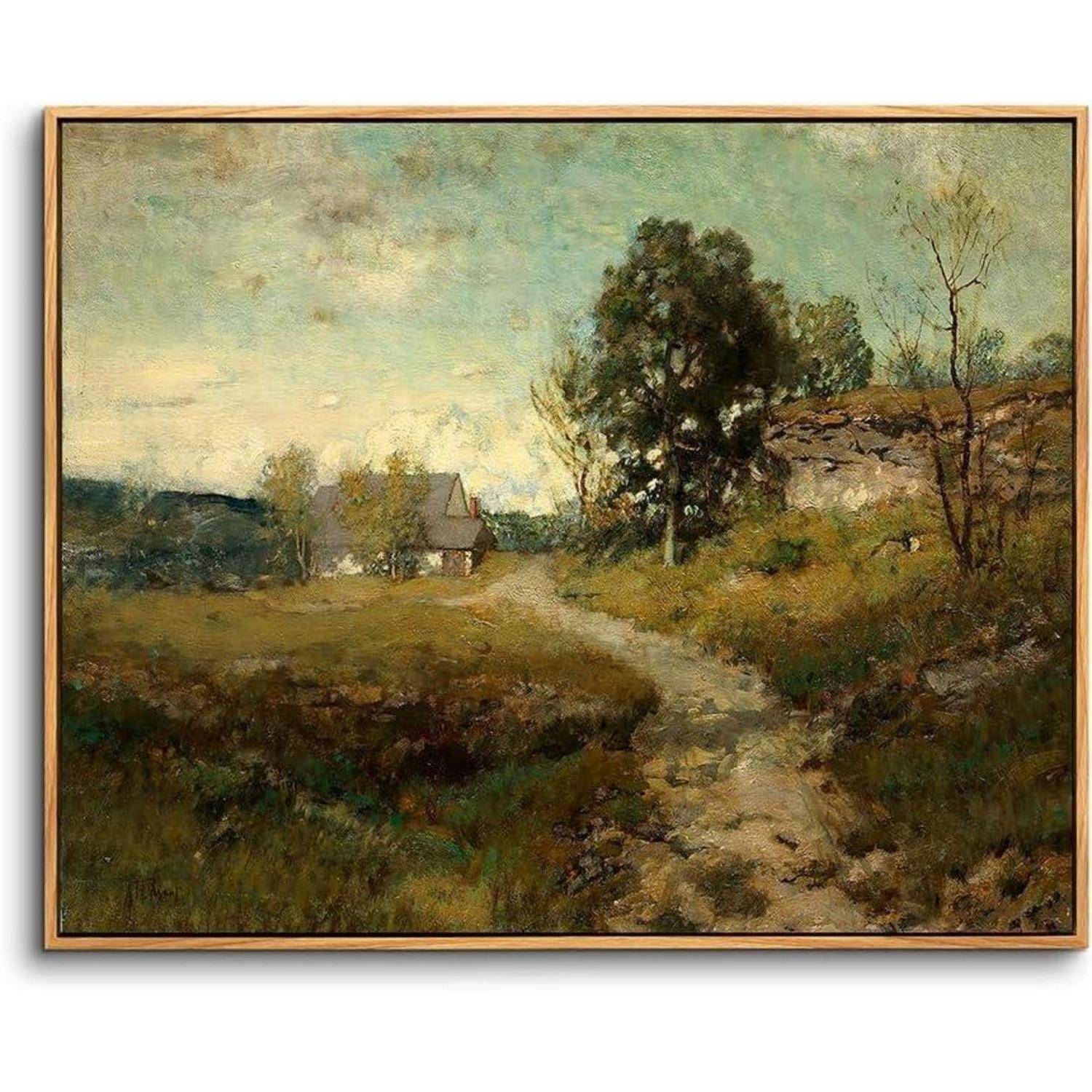 Leinwandbild Rahmen Holz 40x60cm Straße-Rahmen Holz 60L x 40B cm