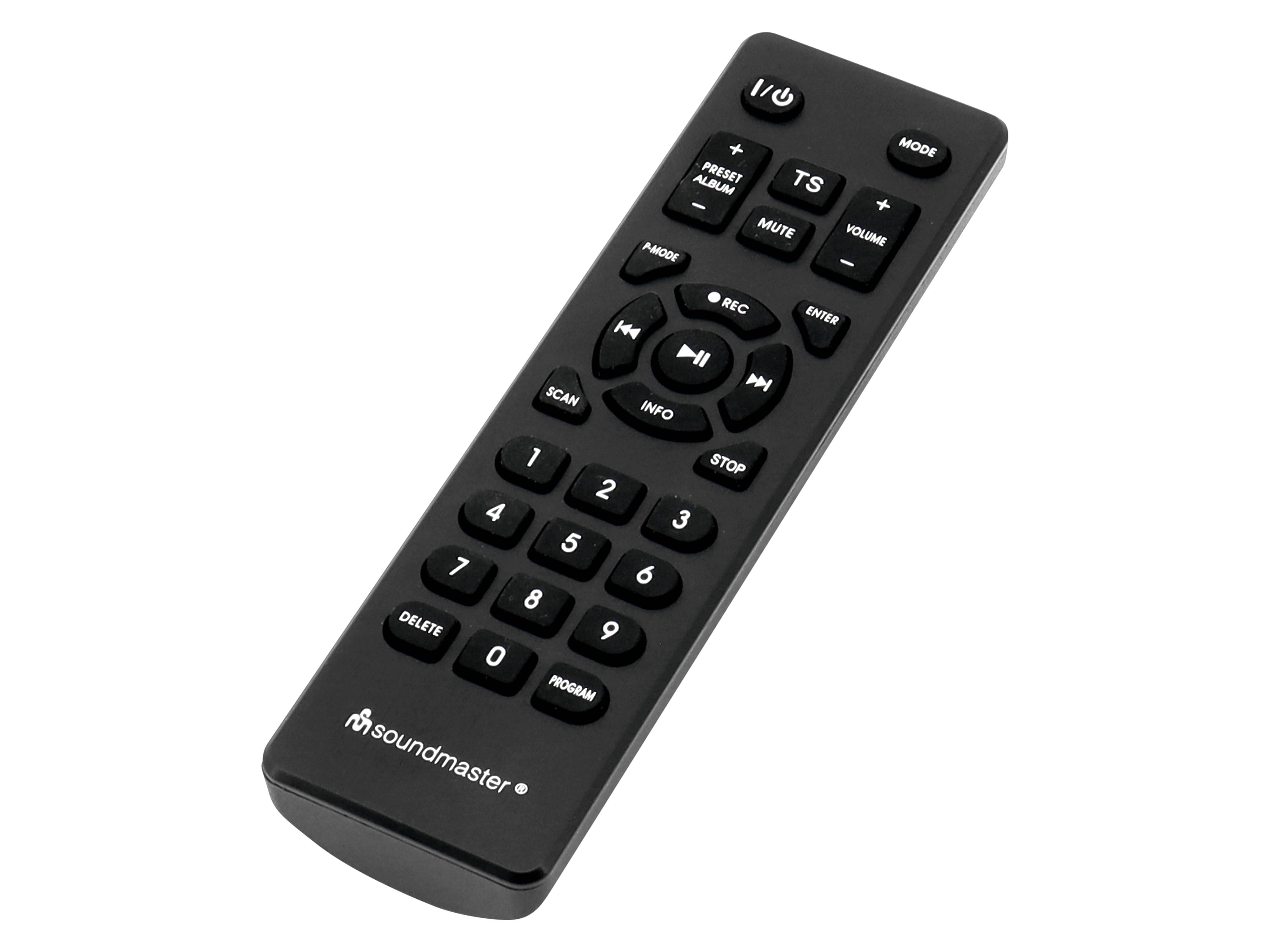 SOUNDMASTER Musikcenter Elite Line MCD1950SW, Plattenspieler, CD, Bluetooth, DAB+, MP3, 2x 10 W, Schwarz